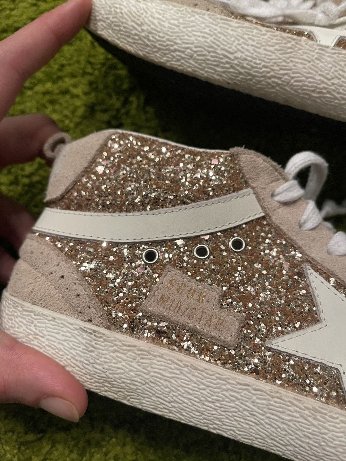 Designer × Golden Goose Golde Goose mid star avant garde shining sneakers Size US 10 / IT 40 - 4 Thumbnail