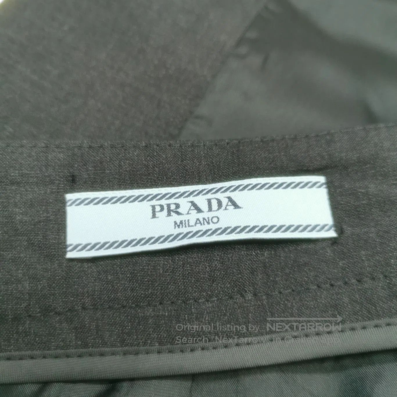 Prada Prada Wool Midi Skirt in Solid Color . Size 35" - 5 Thumbnail