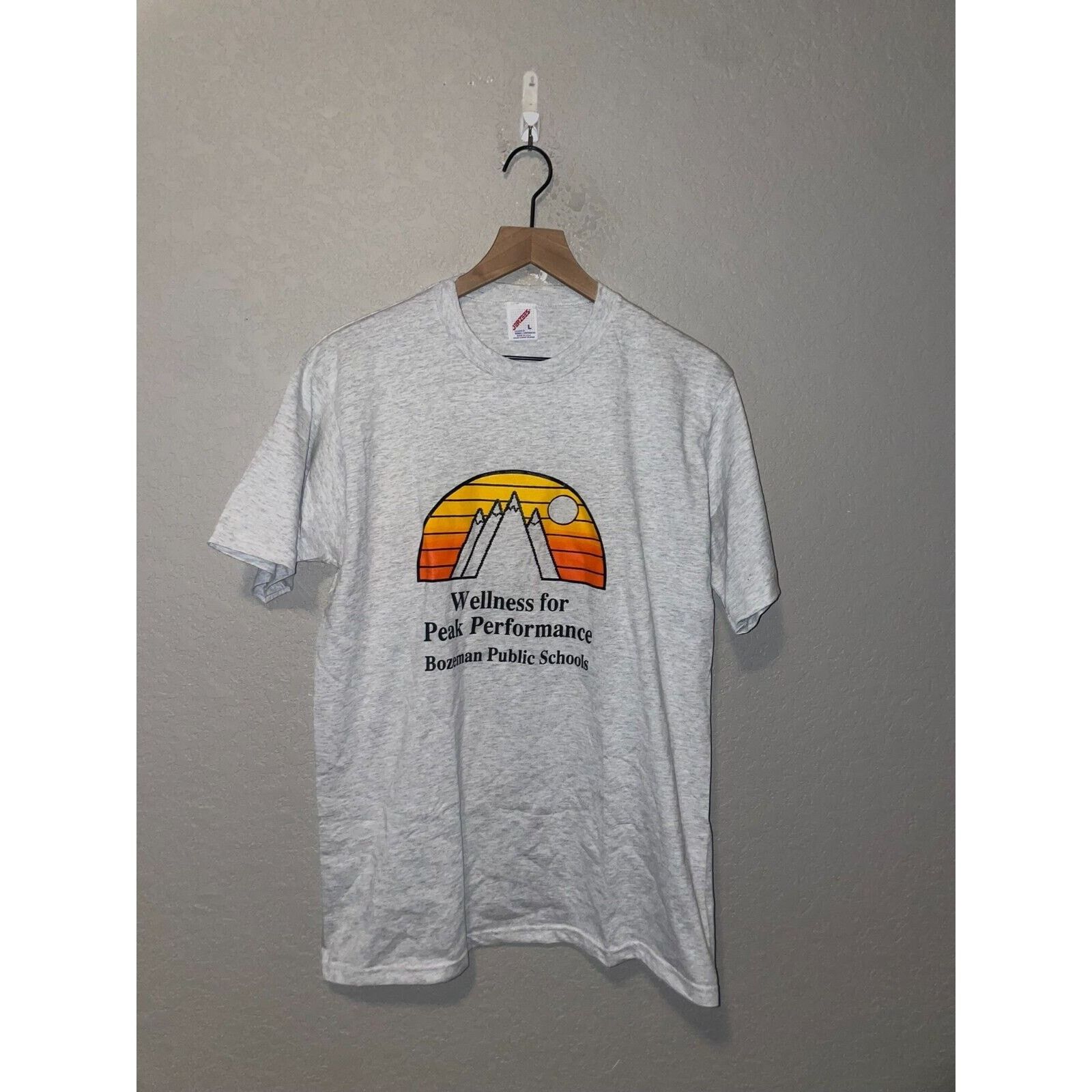 Jerzees Vintage Bozeman Public Schools Shirt Wellness Peak Tee VTG L Size US L / EU 52-54 / 3 - 1 Thumbnail