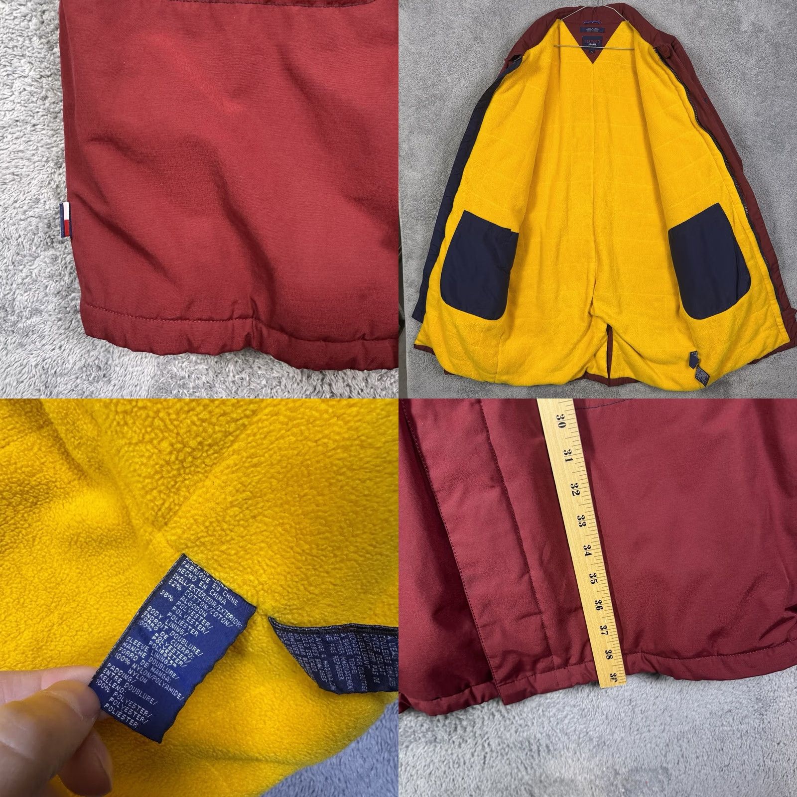 Tommy Hilfiger VINTAGE Tommy Hilfiger Coat Mens M Tench Long Fleece Lined Crest Quilted Jacket Size US M / EU 48-50 / 2 - 8 Thumbnail