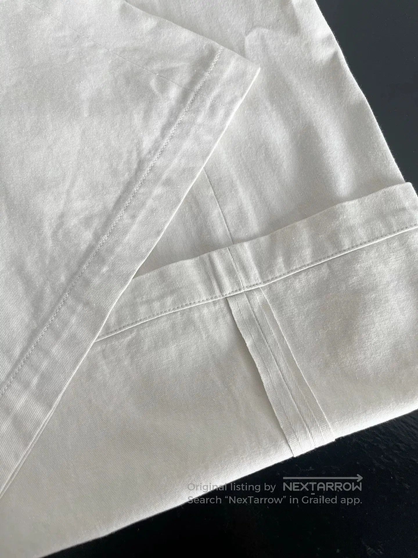 YAECA White Wide-Leg Chino Pants. Size US 28 / EU 44 - 8 Thumbnail