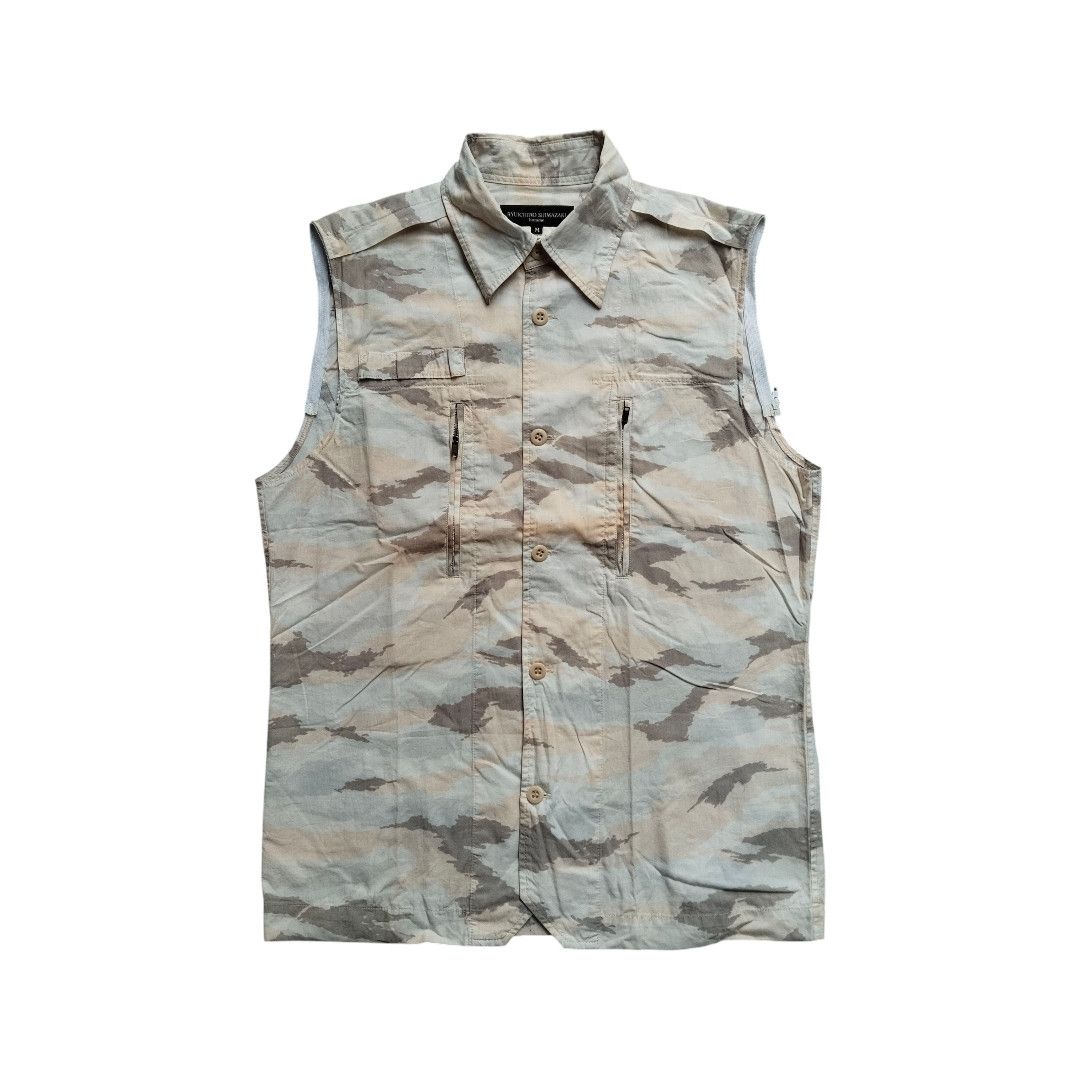 Ryuichiro Shimazaki 1990s Ryuichiro simazaki homme camo detachable sleeve Size US M / EU 48-50 / 2 - 2 Thumbnail