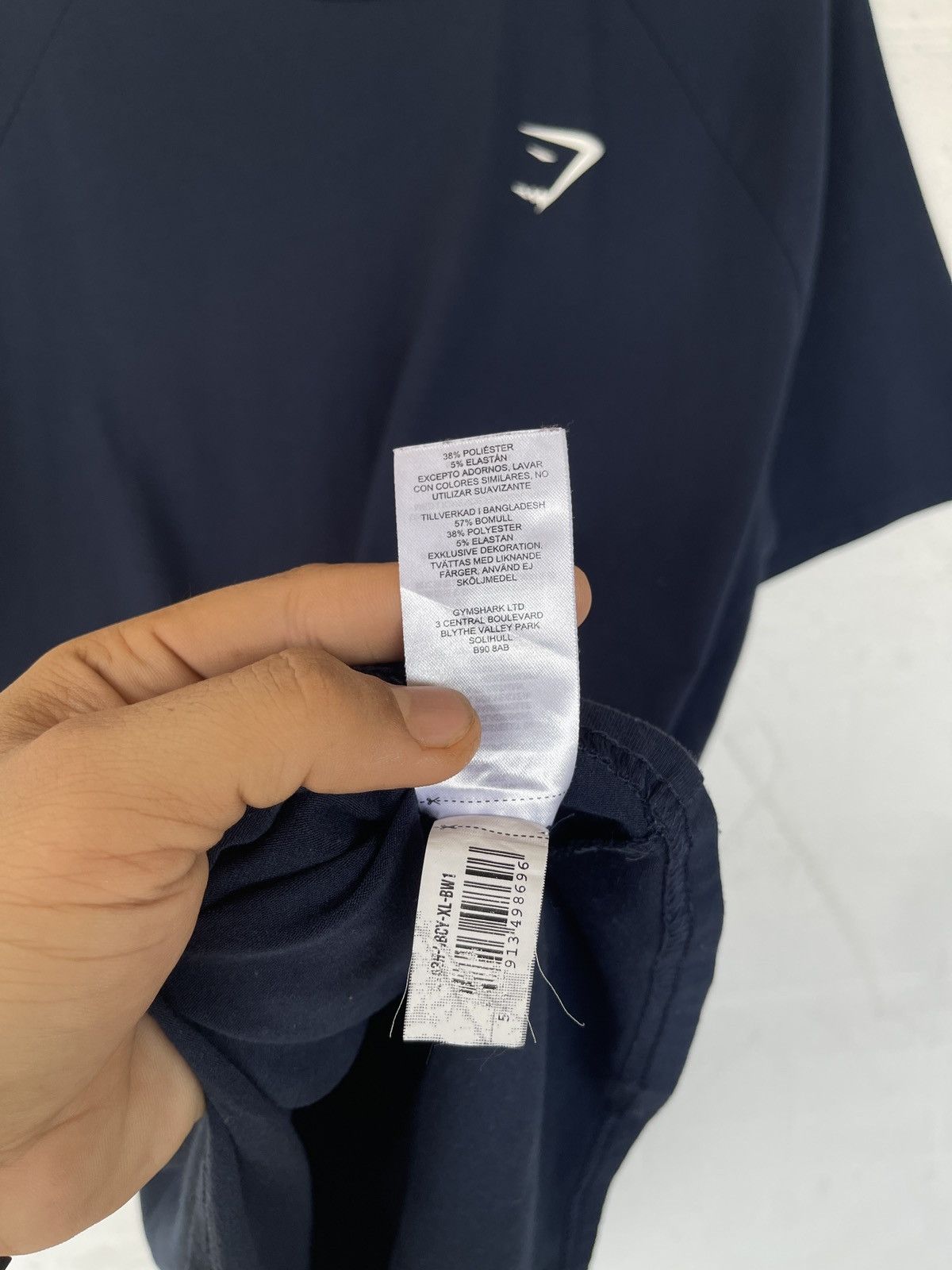 Gymshark 🔥Gymshark🔥Crest Logo Gym Tshirt Men’s XL Navy Blue Size US XL / EU 56 / 4 - 11 Thumbnail