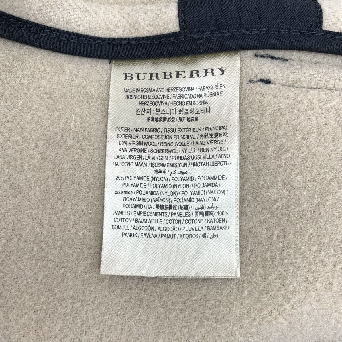 Burberry Burberry Bbr Black Sheep Wool Cowl Button Hooded Coat Size M / US 6-8 / IT 42-44 - 6 Thumbnail