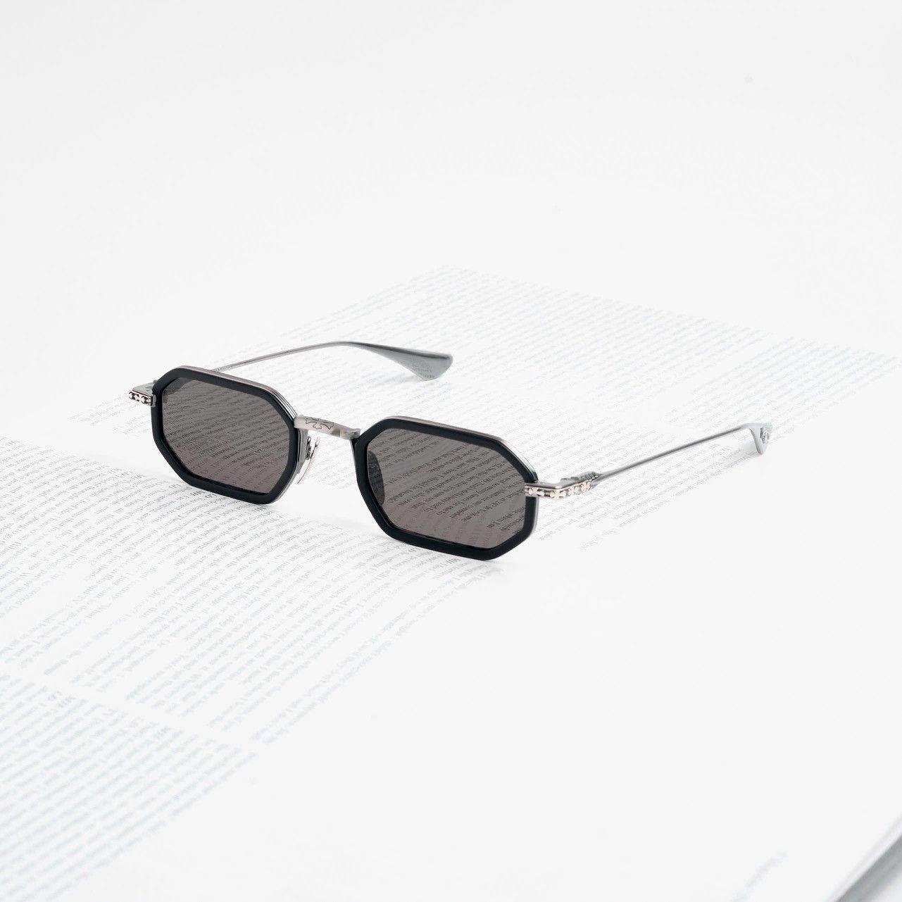 Chrome Hearts CHROME HEARTS STYLIDA MATTE BLACK/PEWTER SUNGLASSES Size ONE SIZE - 1 Thumbnail