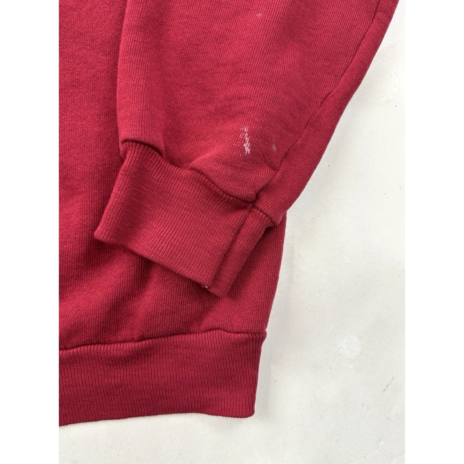 Russell Athletic VINTAGE Russell Athletic Sweatshirt Mens Large Red Crew Neck USA 70s Cotton Pullover Mens Size US L / EU 52-54 / 3 - 2 Thumbnail