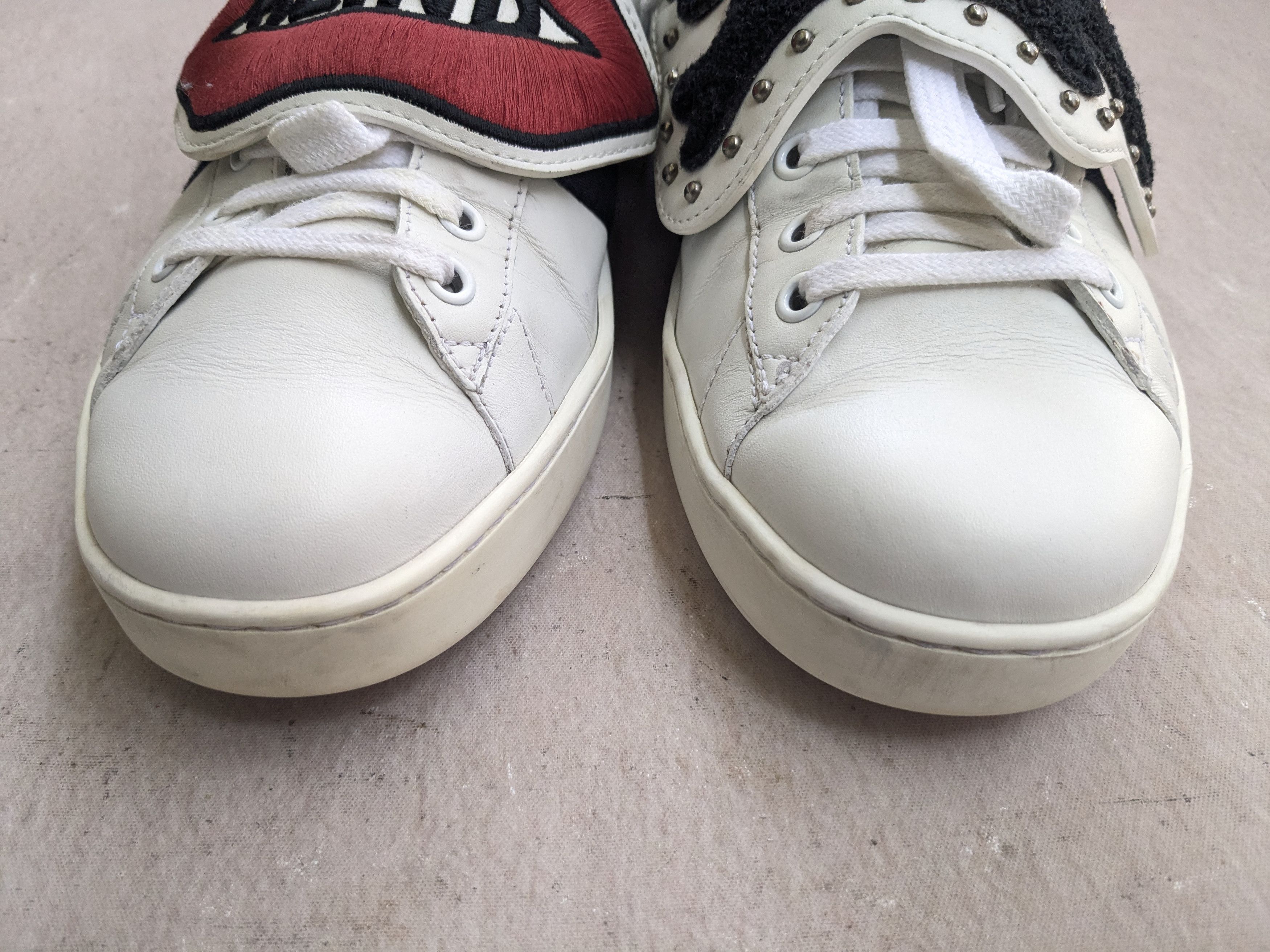 Gucci Gucci Ace Sneakers Cat 9 Logo Low Tops 477107 Size US 9 / EU 42 - 5 Thumbnail