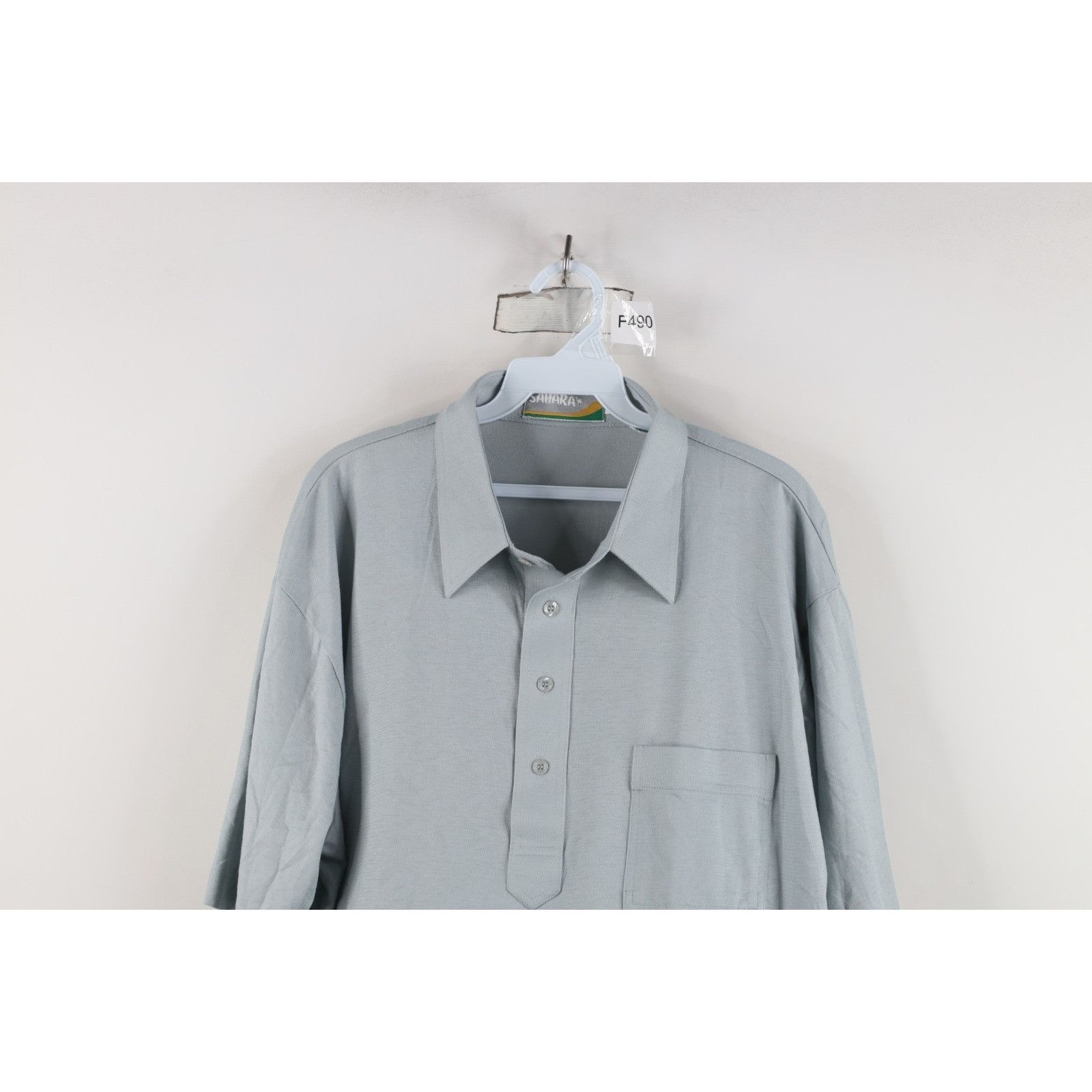 Vintage Vintage 70s 80s Streetwear Blank Knit Collared Golf Polo Size US XL / EU 56 / 4 - 2 Thumbnail