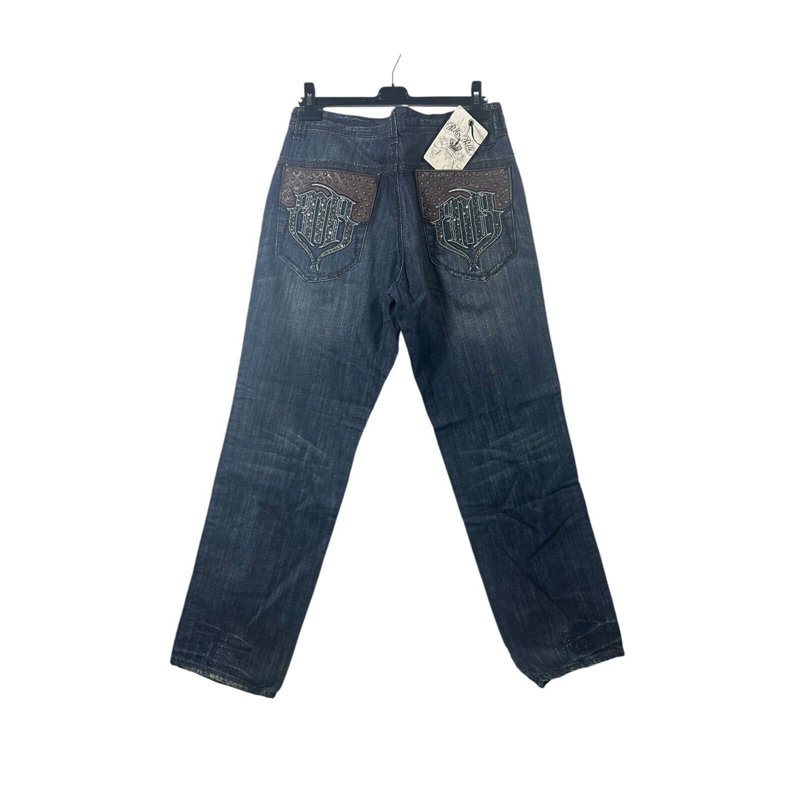 Pelle Pelle Vintage Pelle Pelle Baggy Jeans Men's Blue Straight Hip Ho Size US 36 / EU 52 - 4 Thumbnail