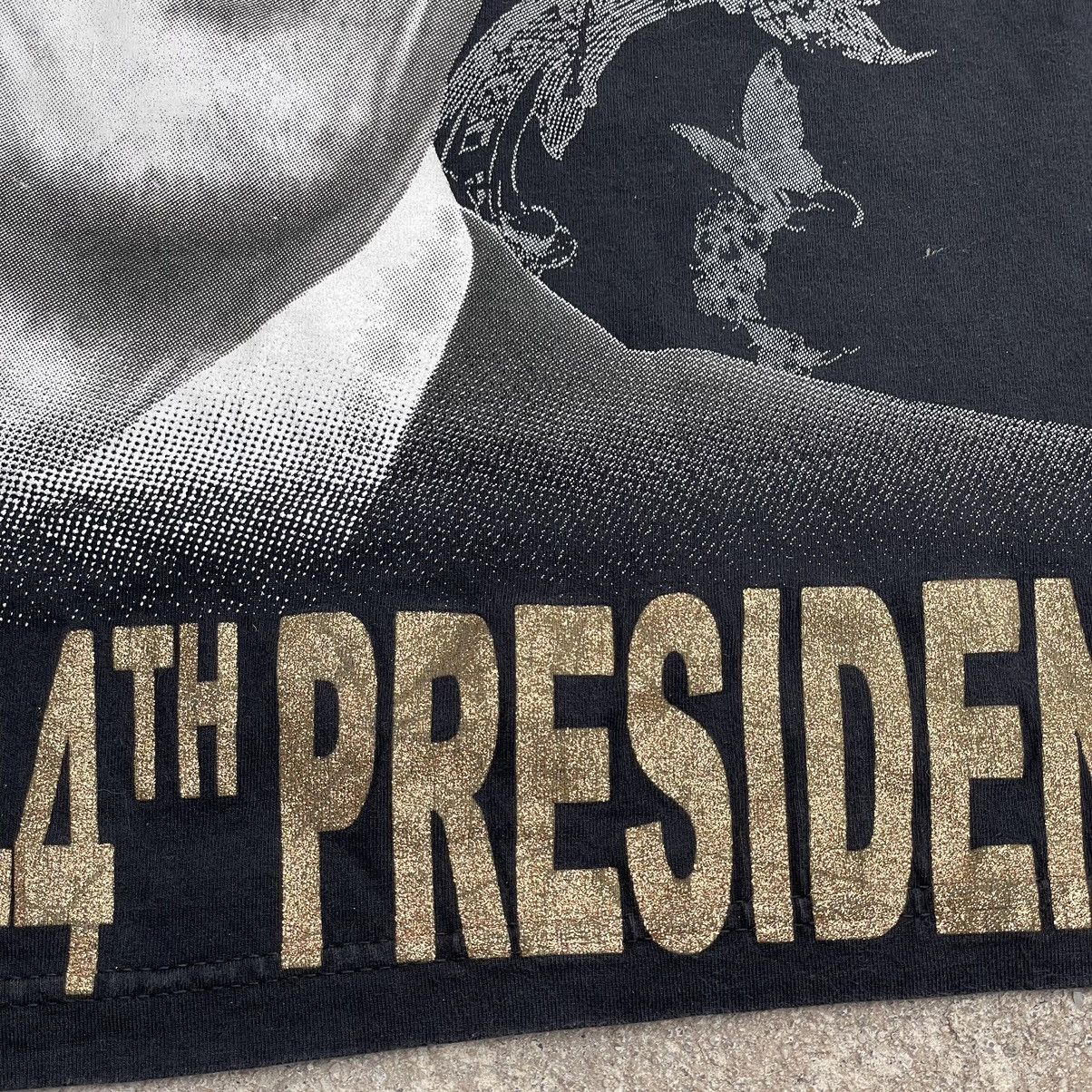 Vintage “BARACK OBAMA” PEESIDENT OVERPRINT TSHIRT Size US M / EU 48-50 / 2 - 5 Thumbnail