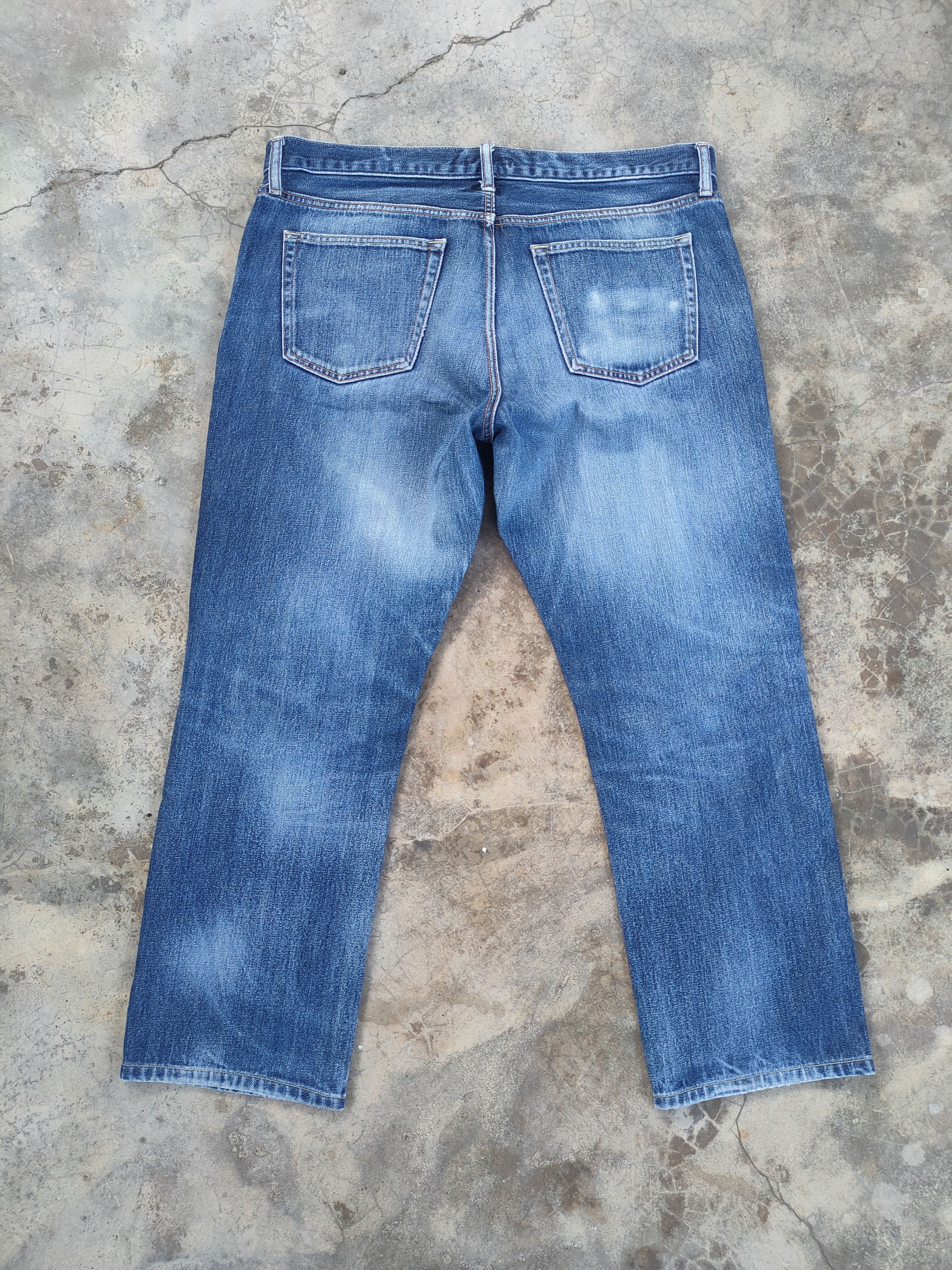 Japanese Brand × Jean × Vintage W38 VINTAGE JAPANESE DISTRESSED FADED JEANS PANTS Size US 38 / EU 54 - 8 Thumbnail