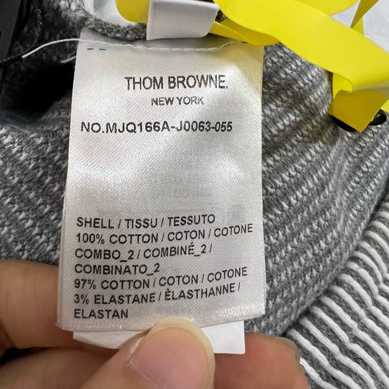 Thom Browne Thom browne Gray striped printed drawstring shorts 2503-Nex Size US 29 - 4 Thumbnail