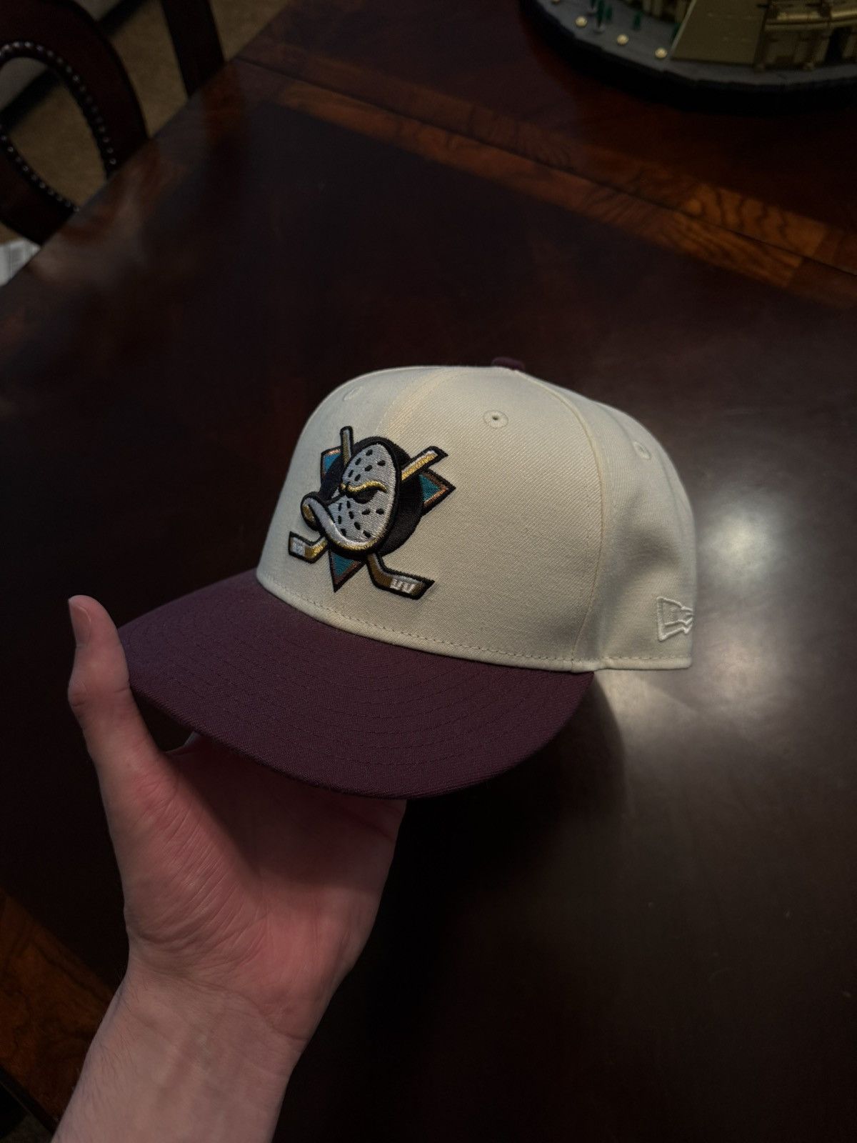 New Era Anaheim Ducks New Era fitted hat 7 1/2 Size ONE SIZE - 2 Thumbnail