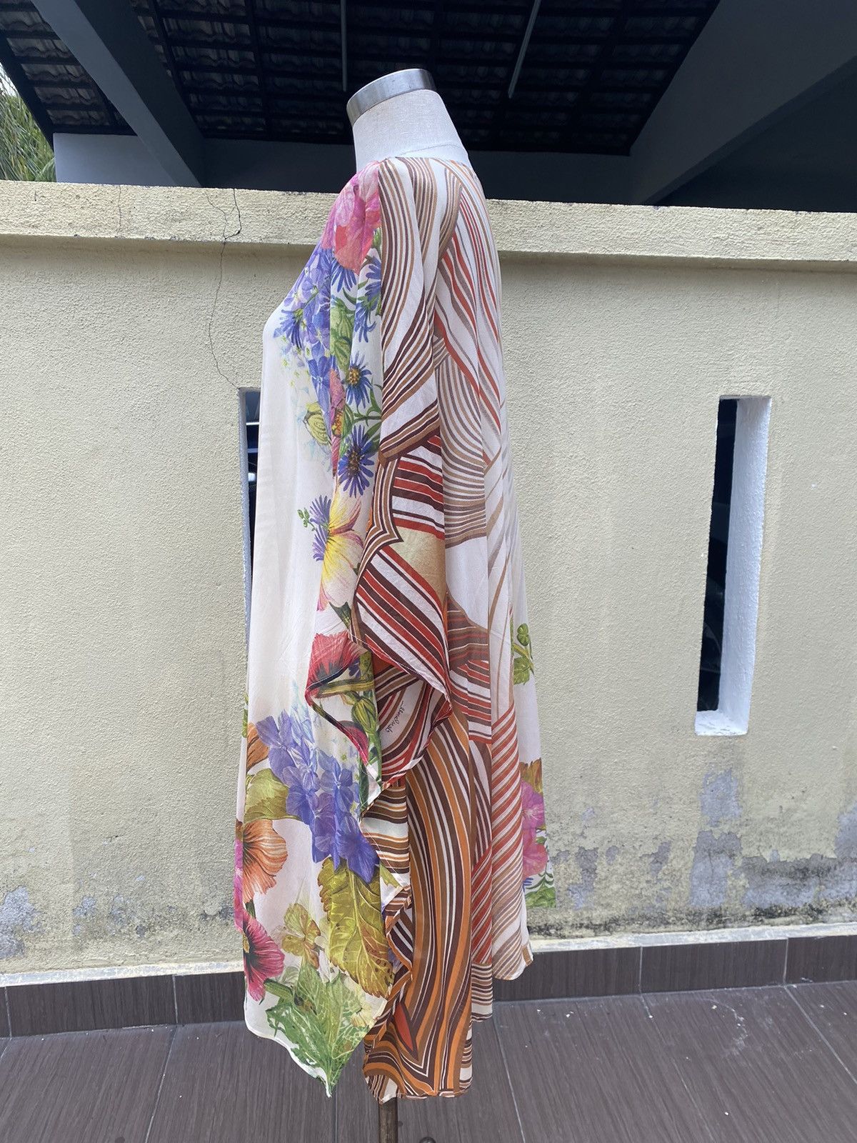 Roberto Cavalli silk caftan floral Size M / US 6-8 / IT 42-44 - 4 Thumbnail