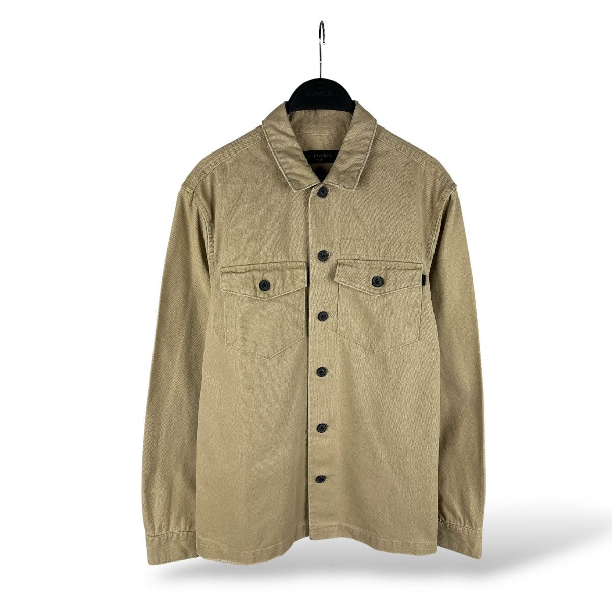 Allsaints Allsaints Encamp Distressed Heavy Shirt L/S Jacket Overshirt Size US S / EU 44-46 / 1 - 1 Thumbnail