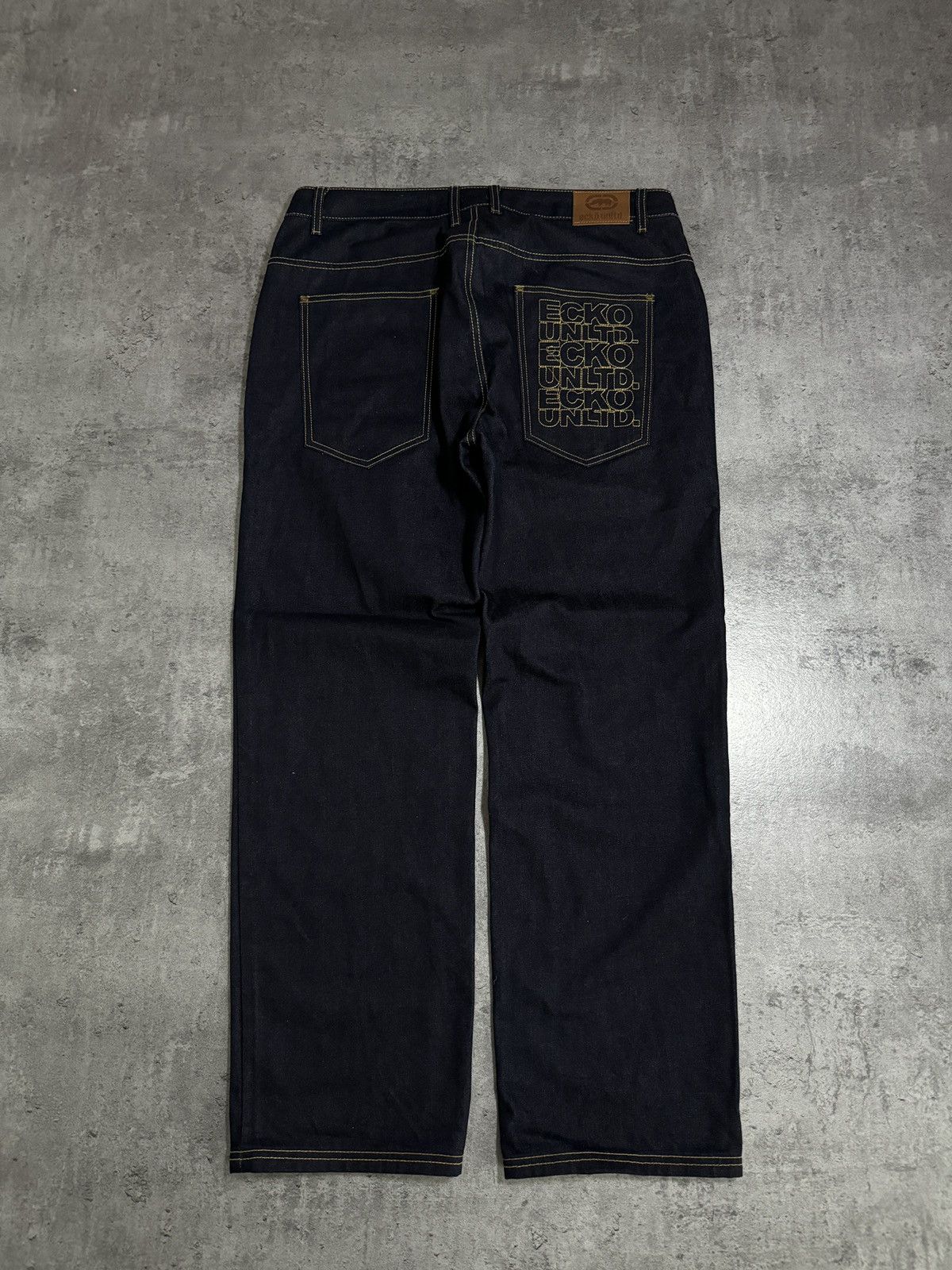 Ecko Unltd. × Japanese Brand × Rap Tees Ecko Unltd. by Marc Ecko Vintage Baggy Jeans Denim Logo Rap Size US 36 / EU 52 - 1 Thumbnail