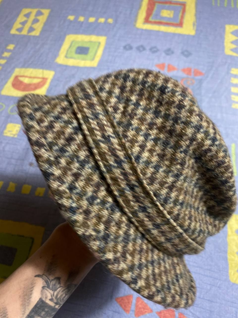 Harris Tweed Harris Tweed cap hat Size ONE SIZE - 5 Thumbnail