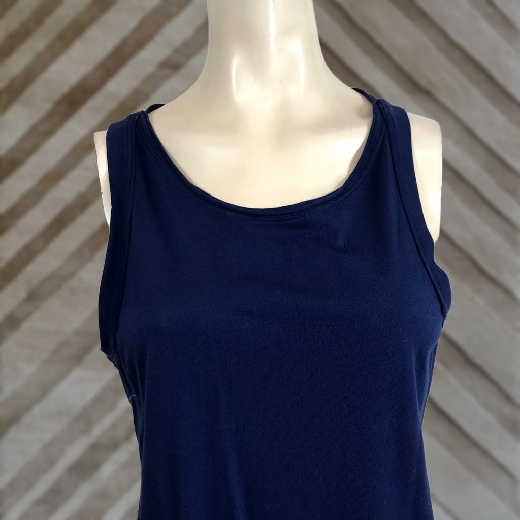 Vintage We The Free Racerback Tank Top - Womens Size Small Navy Blue Cotton Modal Blend Size M / US 6-8 / IT 42-44 - 1 Thumbnail