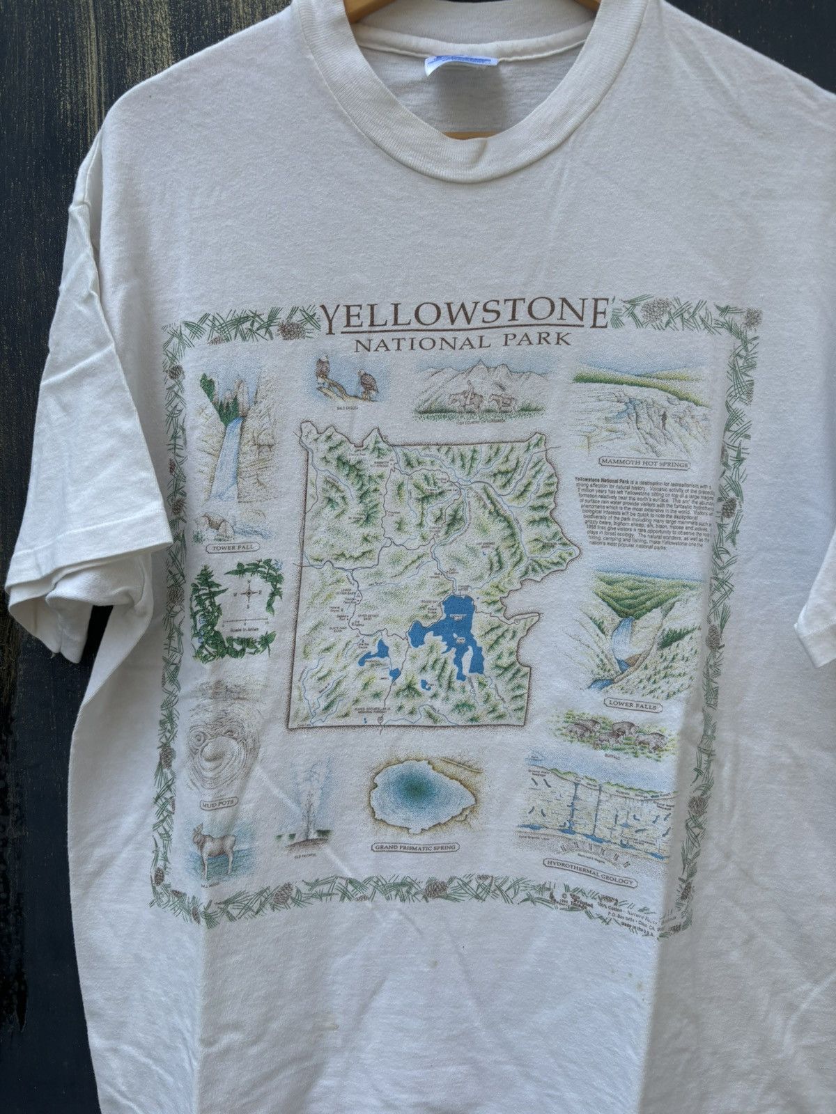 Vintage RARE! Vintage 90’s Art YellowStone Size US L / EU 52-54 / 3 - 3 Thumbnail