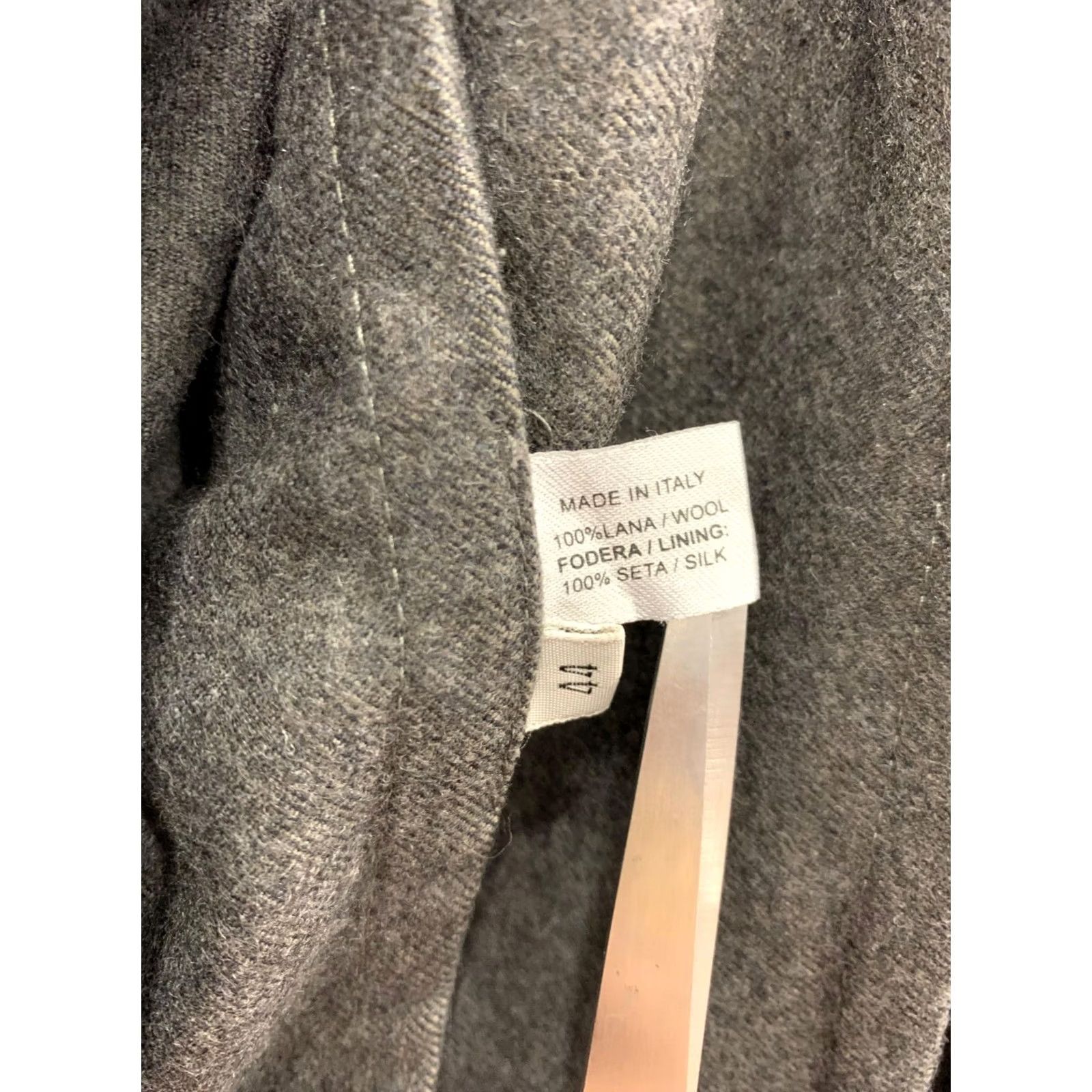 Bottega Veneta VINTAGE Bottega Veneta Blazer Jacket Women Wool Silk Lined IT 44 US 8 Charcoal Gray 90s Mens Womens Size M / US 6-8 / IT 42-44 - 5 Thumbnail