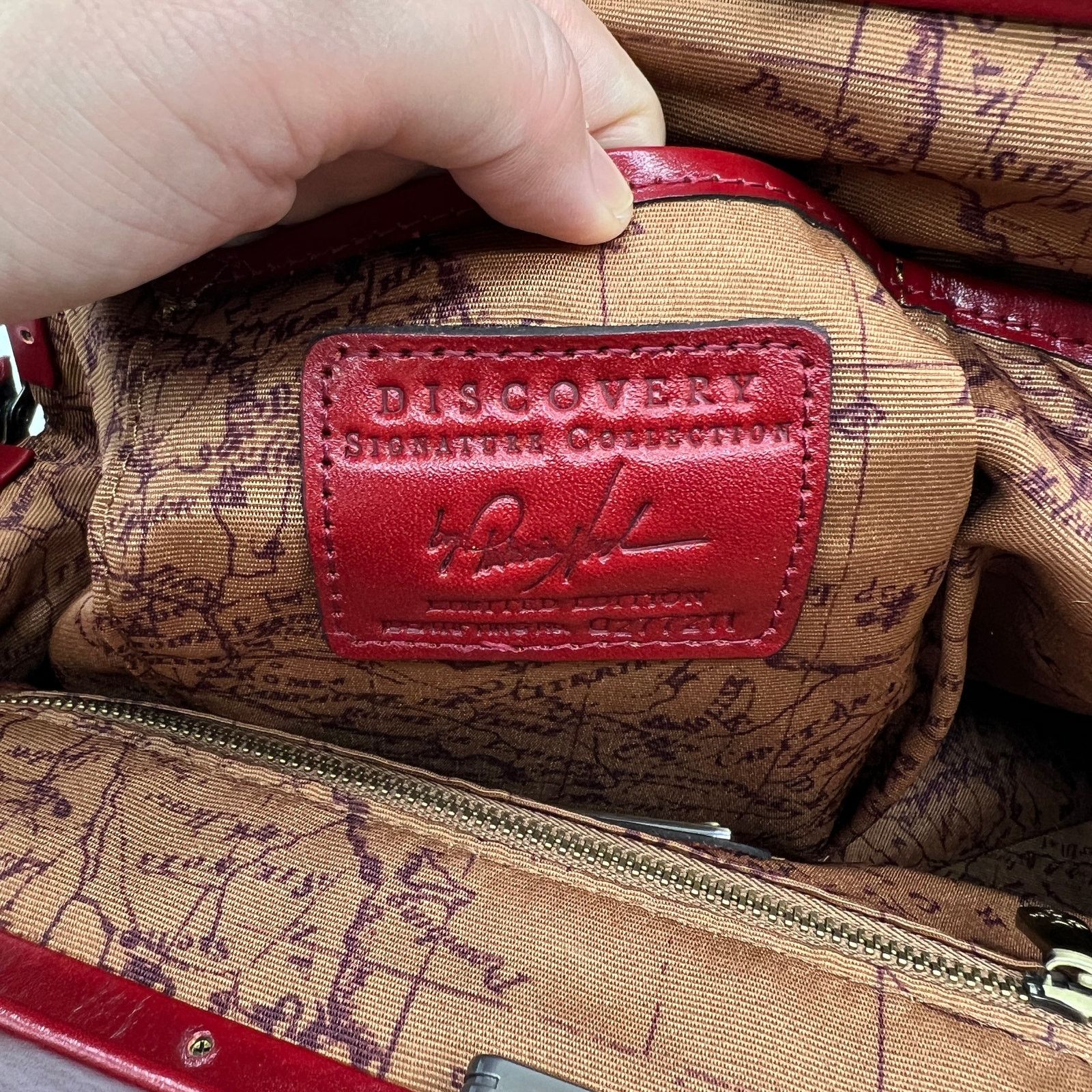 Other Patricia Nash Discovery Brianza Leather Frame Bags Ruby Red Size ONE SIZE - 15 Thumbnail
