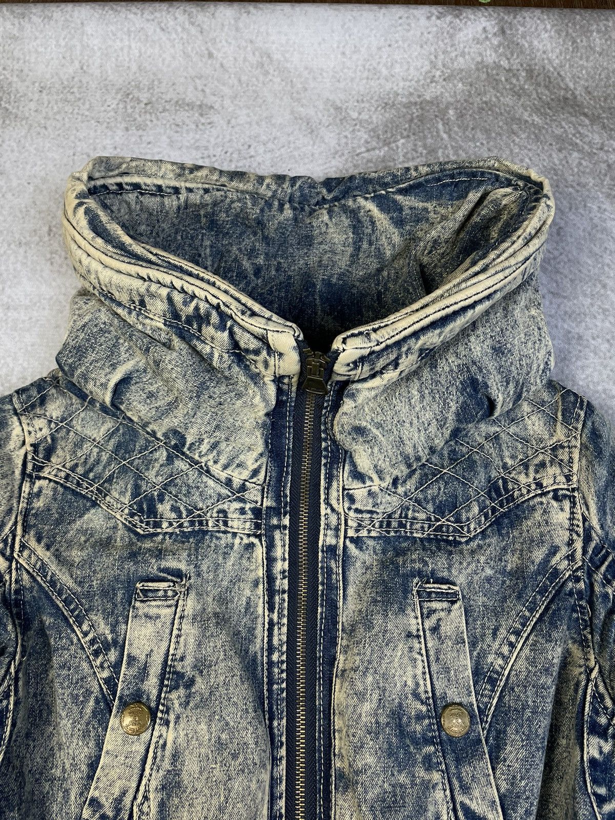 Le Grande Bleu (L.G.B.) H.C.M.II Mud Wash Bono Denim Jacket Size US S / EU 44-46 / 1 - 4 Thumbnail