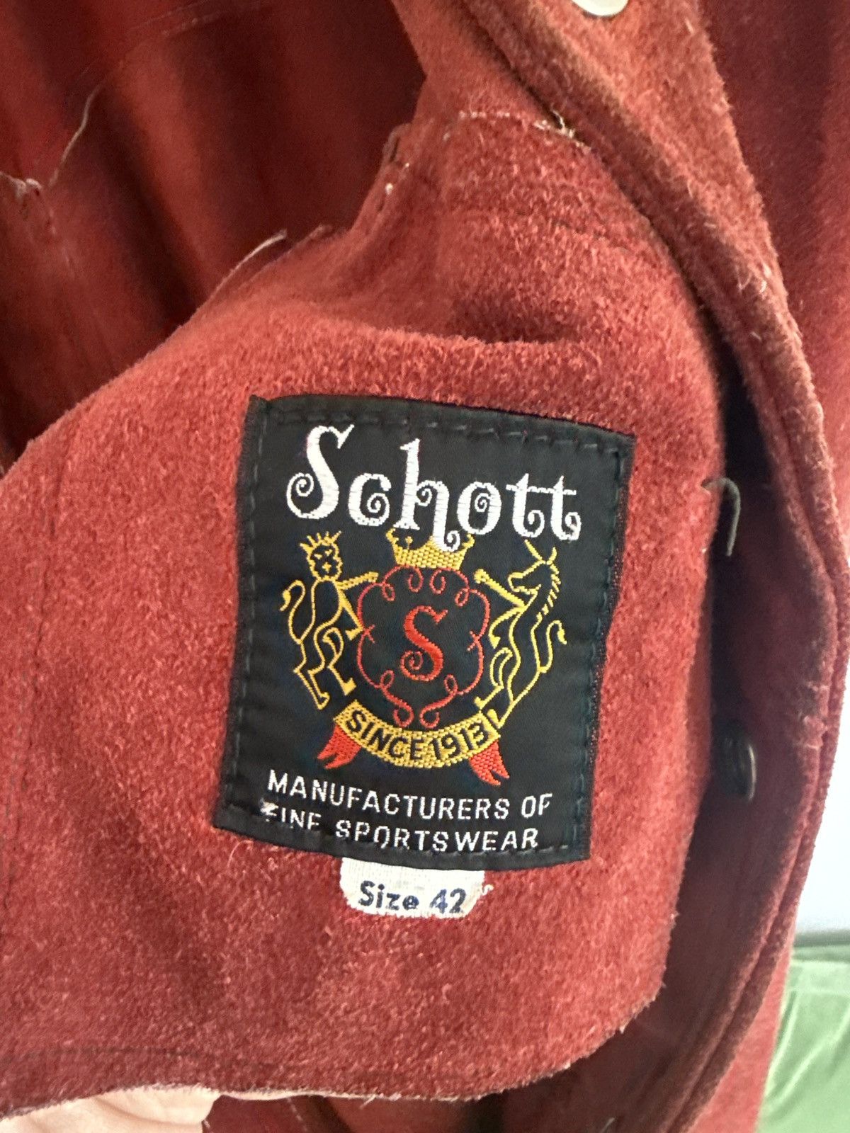 Schott Schott Brothers western leather jackey - shirt - snap button Size US L / EU 52-54 / 3 - 5 Thumbnail
