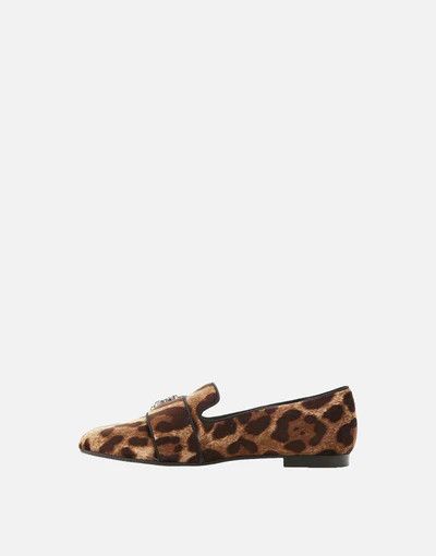 Dolce & Gabbana o1y0925 Velvet Loafers in Brown/Black Size US 6 / IT 36 - 2 Thumbnail