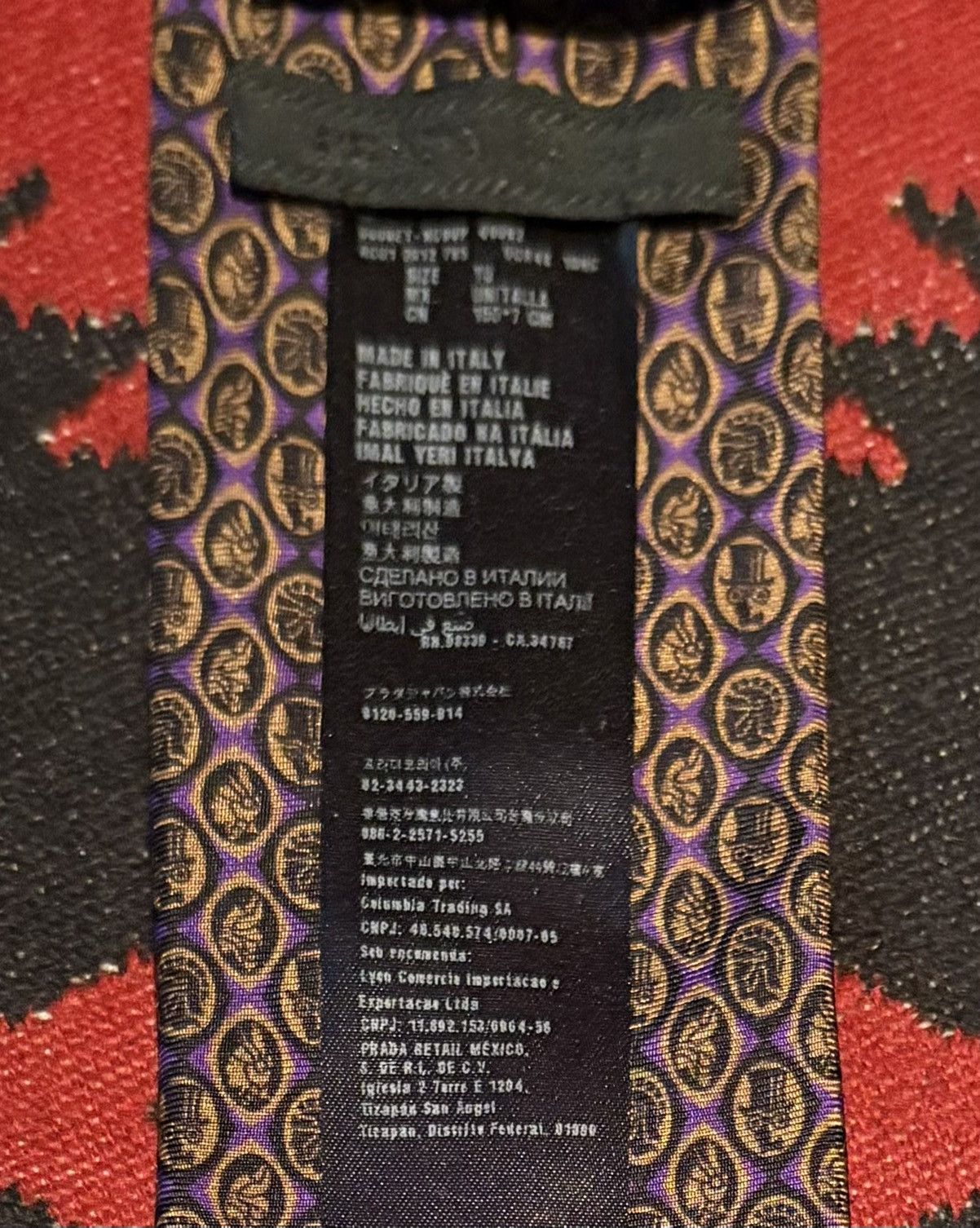 Prada Silk Neck Tie Size ONE SIZE - 4 Thumbnail