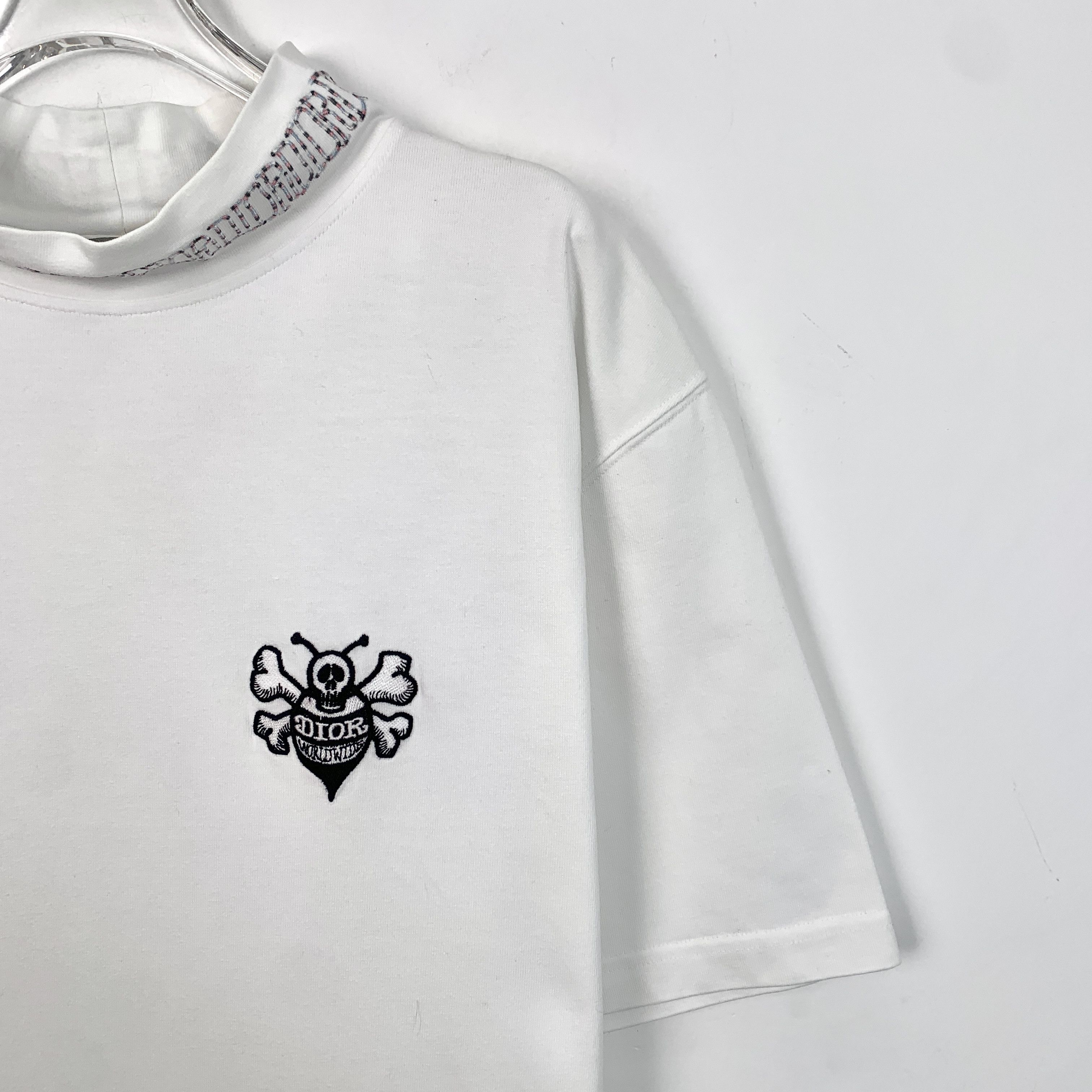 Dior Dior White Logo Cotton Crewneck Tee (Size XS) Size US XS / EU 42 / 0 - 7 Thumbnail