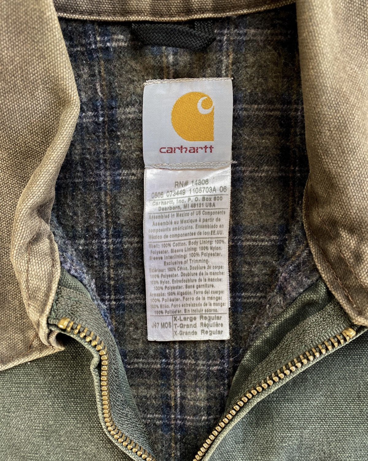 Carhartt Vintage Carhartt Detroit Blanked Lined Jacket - J97 MOS Size US XL / EU 56 / 4 - 5 Thumbnail
