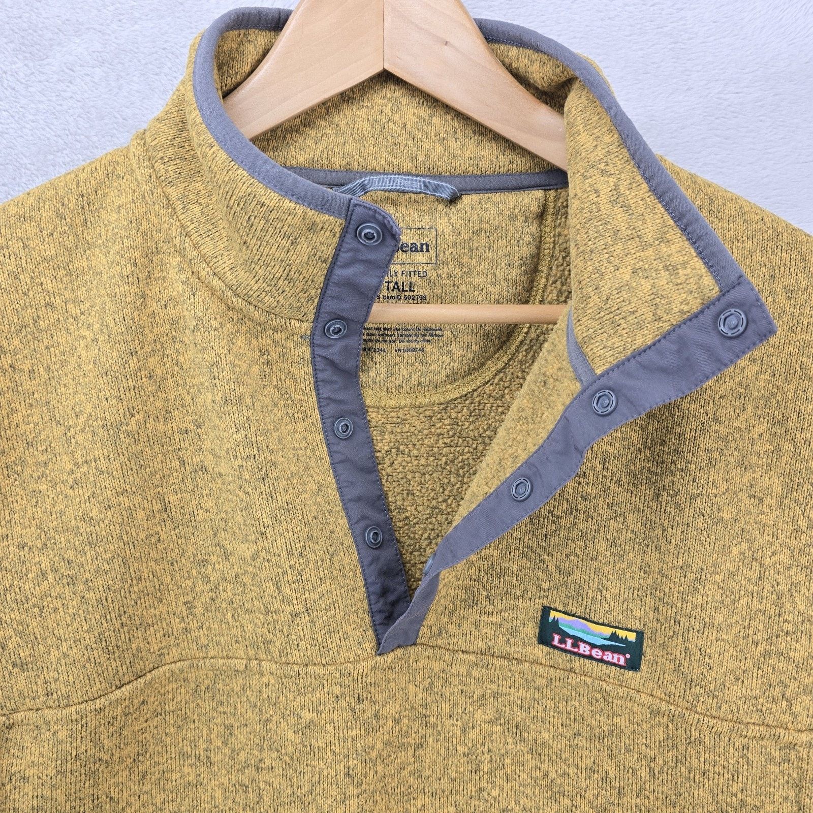 L.L. Bean LL Bean Sweater Fleece Large 1/4 Snap Slightly Fitted Size US L / EU 52-54 / 3 - 4 Thumbnail