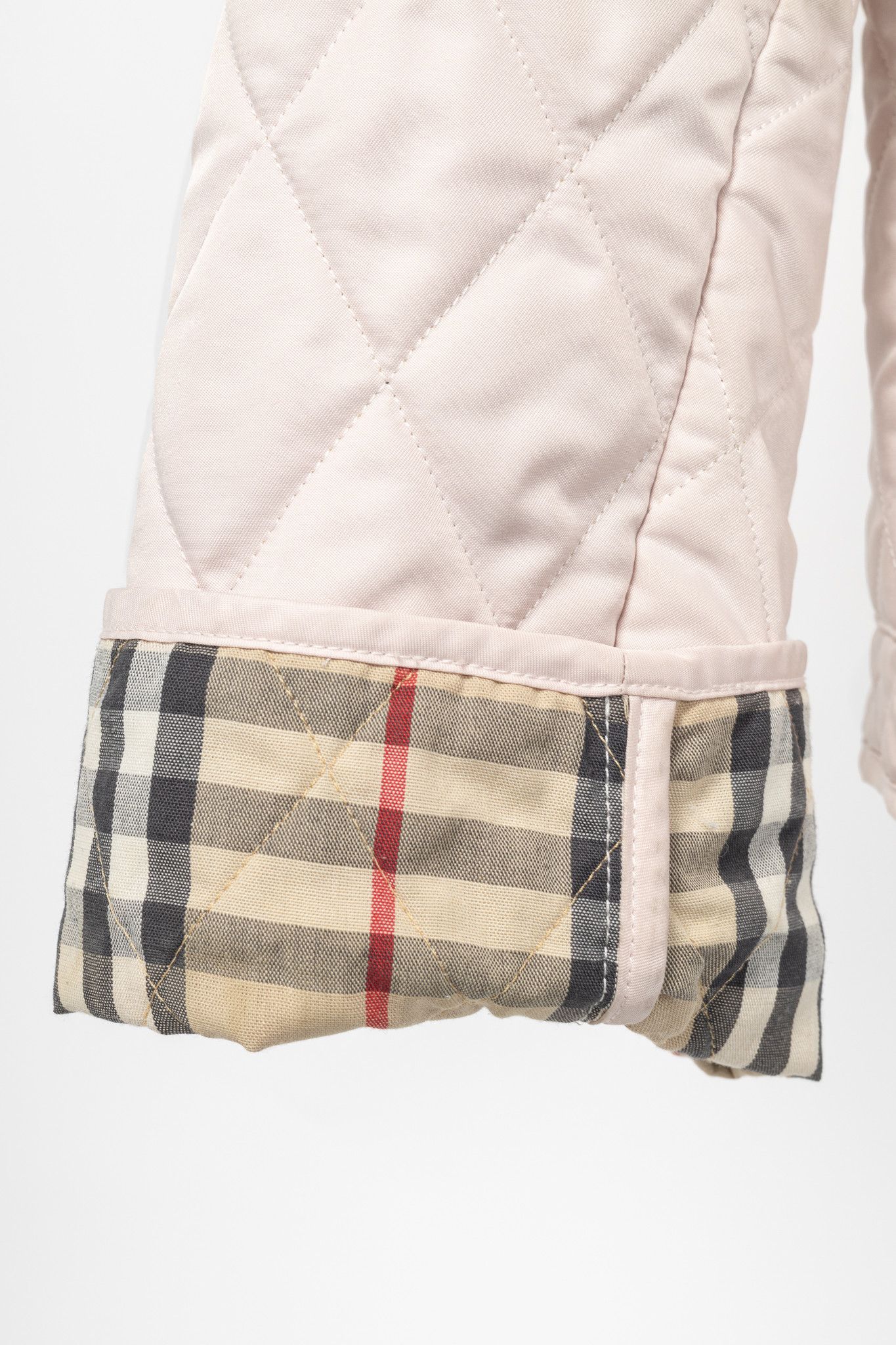 Burberry Burberry Pink Quilted Check-Trim Zip Jacket Size M / US 6-8 / IT 42-44 - 7 Thumbnail
