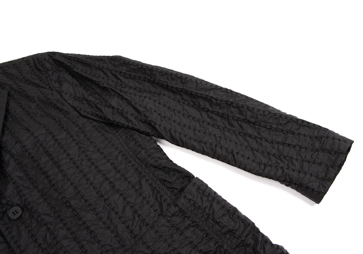Issey Miyake Nylon Stitch Stripe 3B Jacket in Black Size US M / EU 48-50 / 2 - 6 Thumbnail