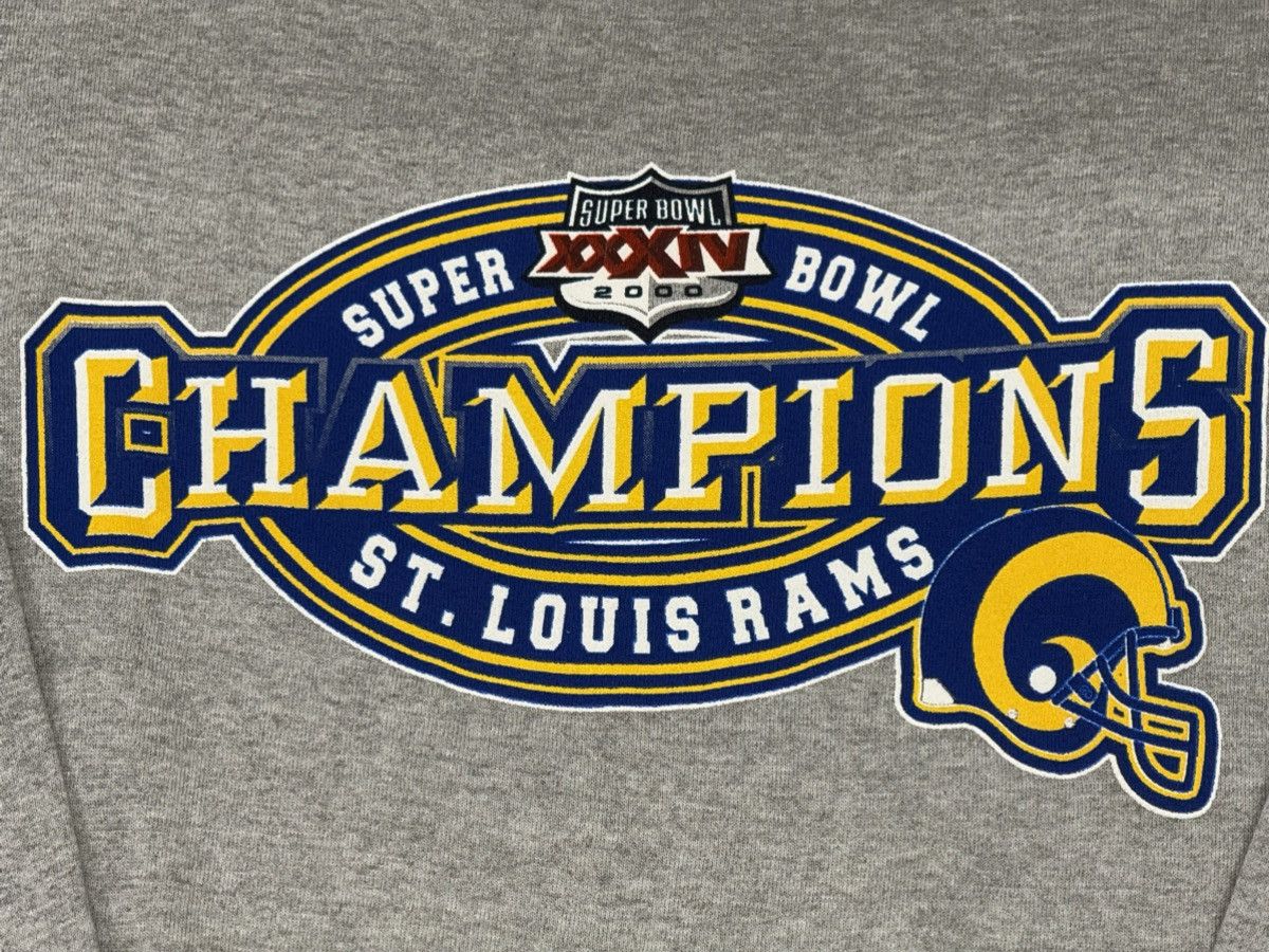 Puma Vintage St Louis Rams Super Bowl XXXIV Champions Crewneck Size US L / EU 52-54 / 3 - 2 Thumbnail