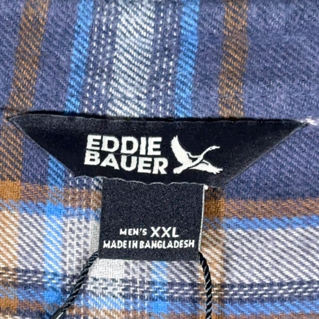 Eddie Bauer Eddie Bauer Shirt 2XL Blue Plaid Flannel Cotton Outdoor Canyon Workwear Womens? Size US XXL / EU 58 / 5 - 4 Thumbnail