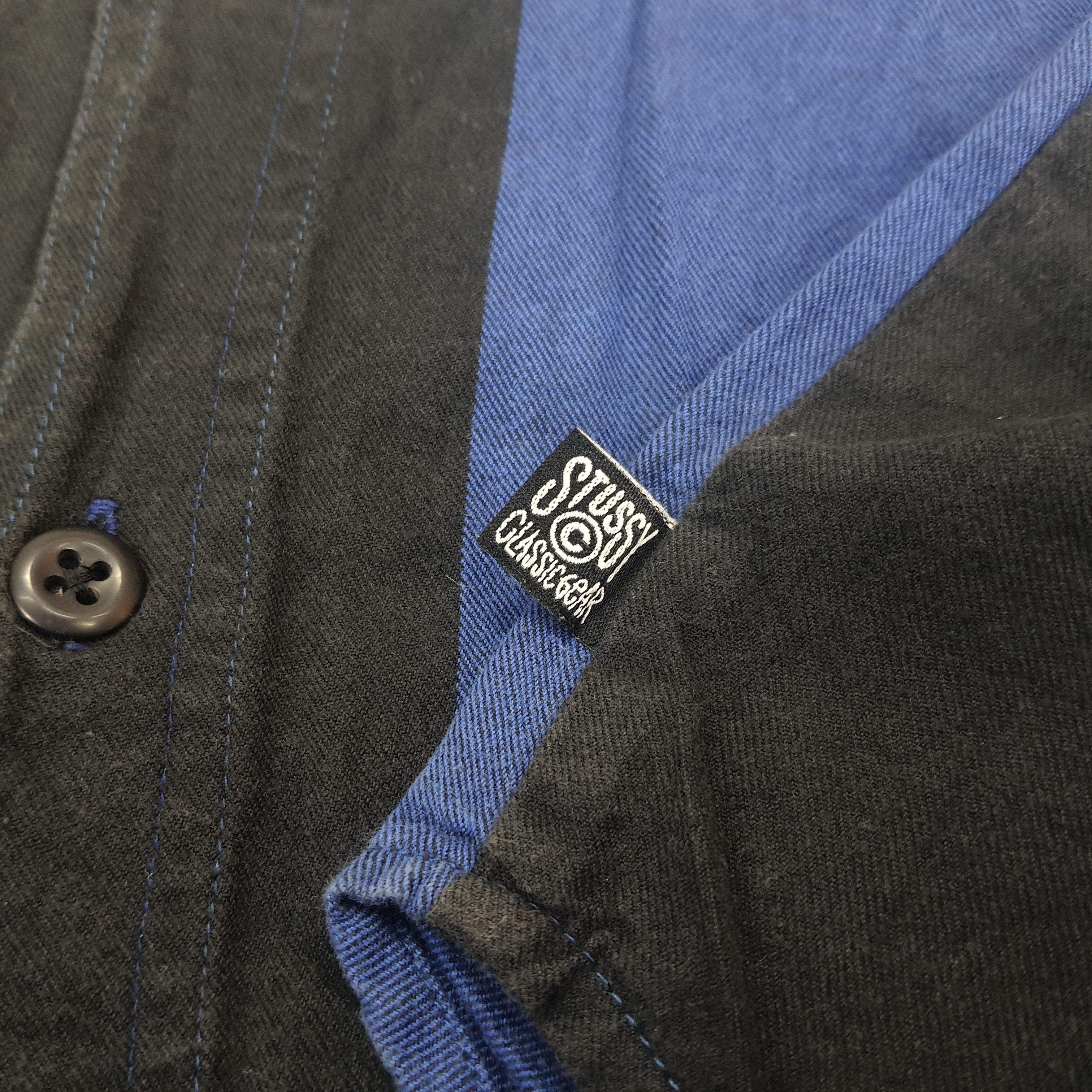 Stussy × Vintage Vintage Stussy Custom Logo Button Shirt Size US M / EU 48-50 / 2 - 6 Thumbnail