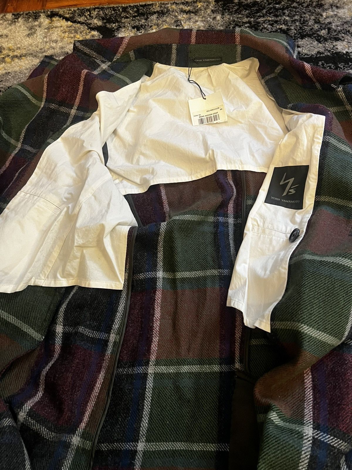 Other Yohji Yamamoto Plaid Coat (NEW, NEVER WORN) Size US M / EU 48-50 / 2 - 8 Thumbnail