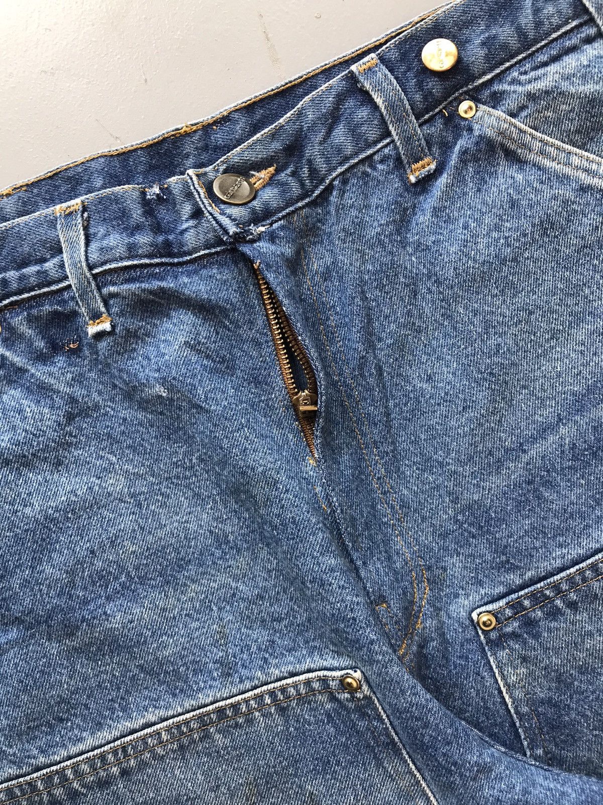 Carhartt × Vintage Vintage Carhartt B73 DST double knee cropped denim Size US 36 / EU 52 - 5 Thumbnail