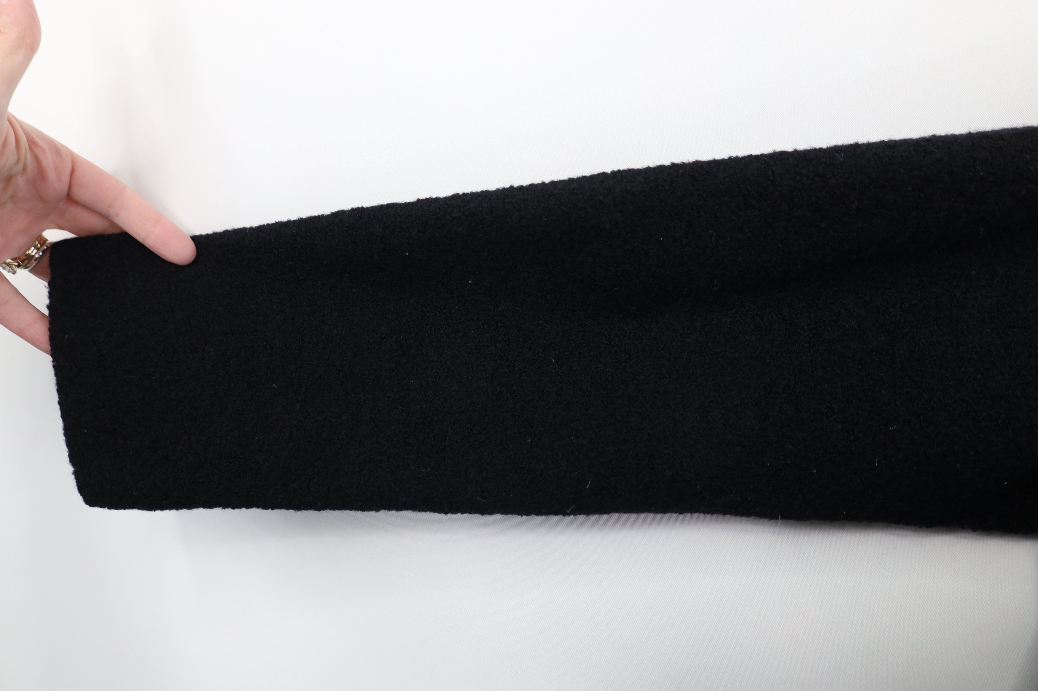 Eileen Fisher Eileen Fisher Wool Collared Top Button Sweater Jacket Black Size M / US 6-8 / IT 42-44 - 8 Thumbnail
