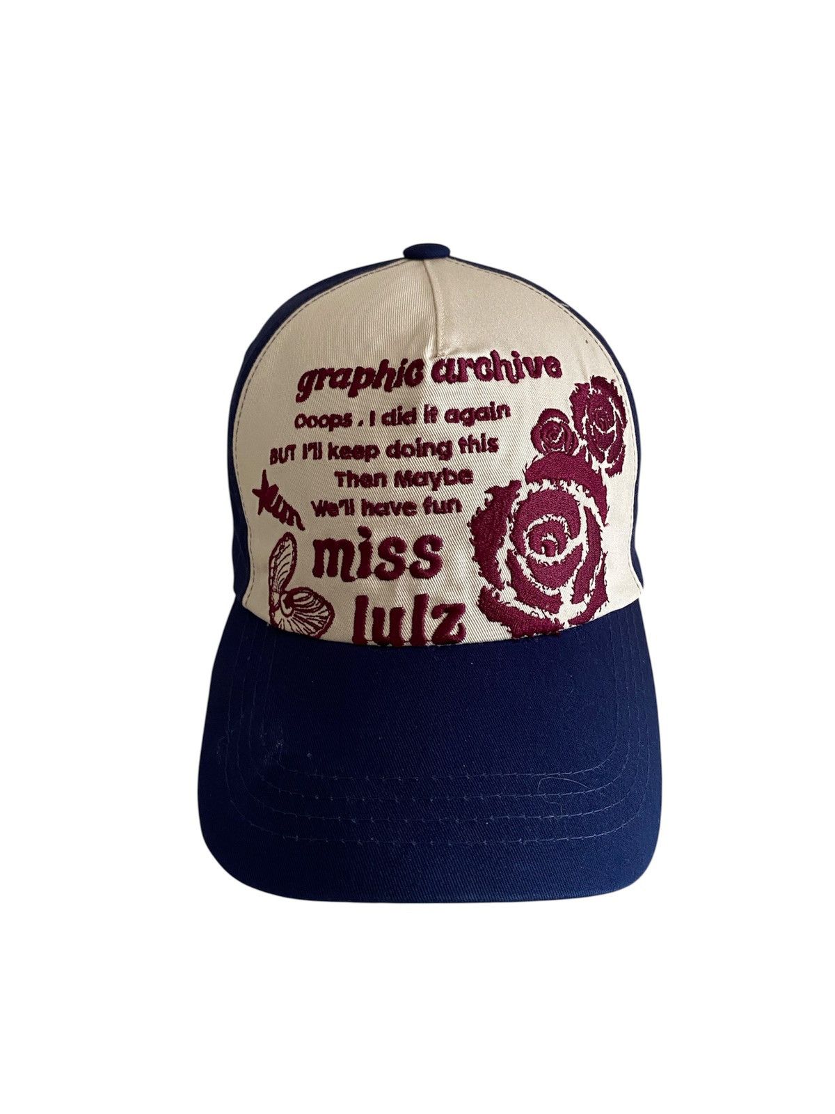 If Six Was Nine y2k Graphic Archive Misslulz Poem Strap Cap Size ONE SIZE - 1 Thumbnail