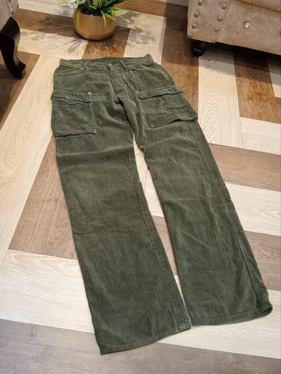 Final Home RARE FINAL HOME ISSEY MIYAKE CORDUROY CARGO PANTS Size US 28 / EU 44 - 3 Thumbnail