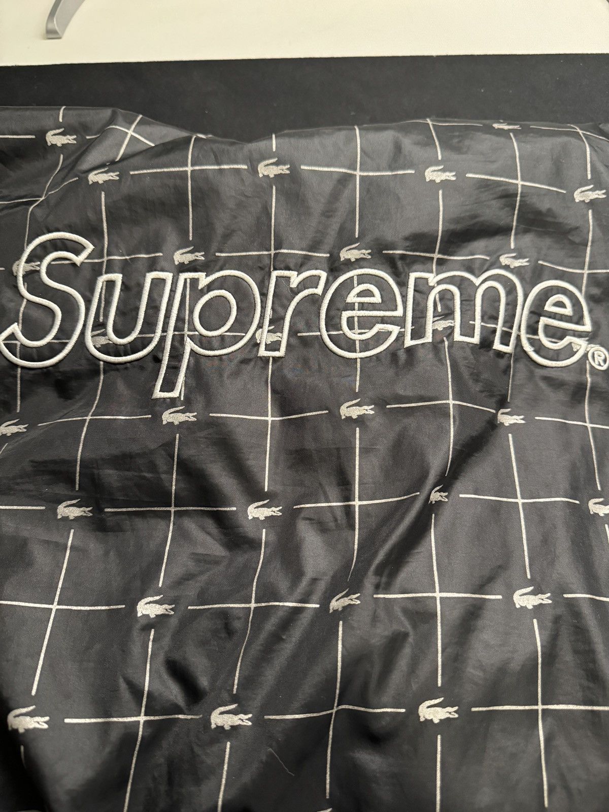 Lacoste × Supreme Reflective grid nylon anorak Size US M / EU 48-50 / 2 - 5 Thumbnail