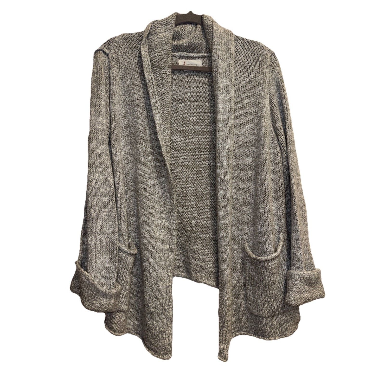 Anthropologie Anthropologie Women's Cardigan Sweater Gray Size XS Size XS / US 0-2 / IT 36-38 - 3 Thumbnail