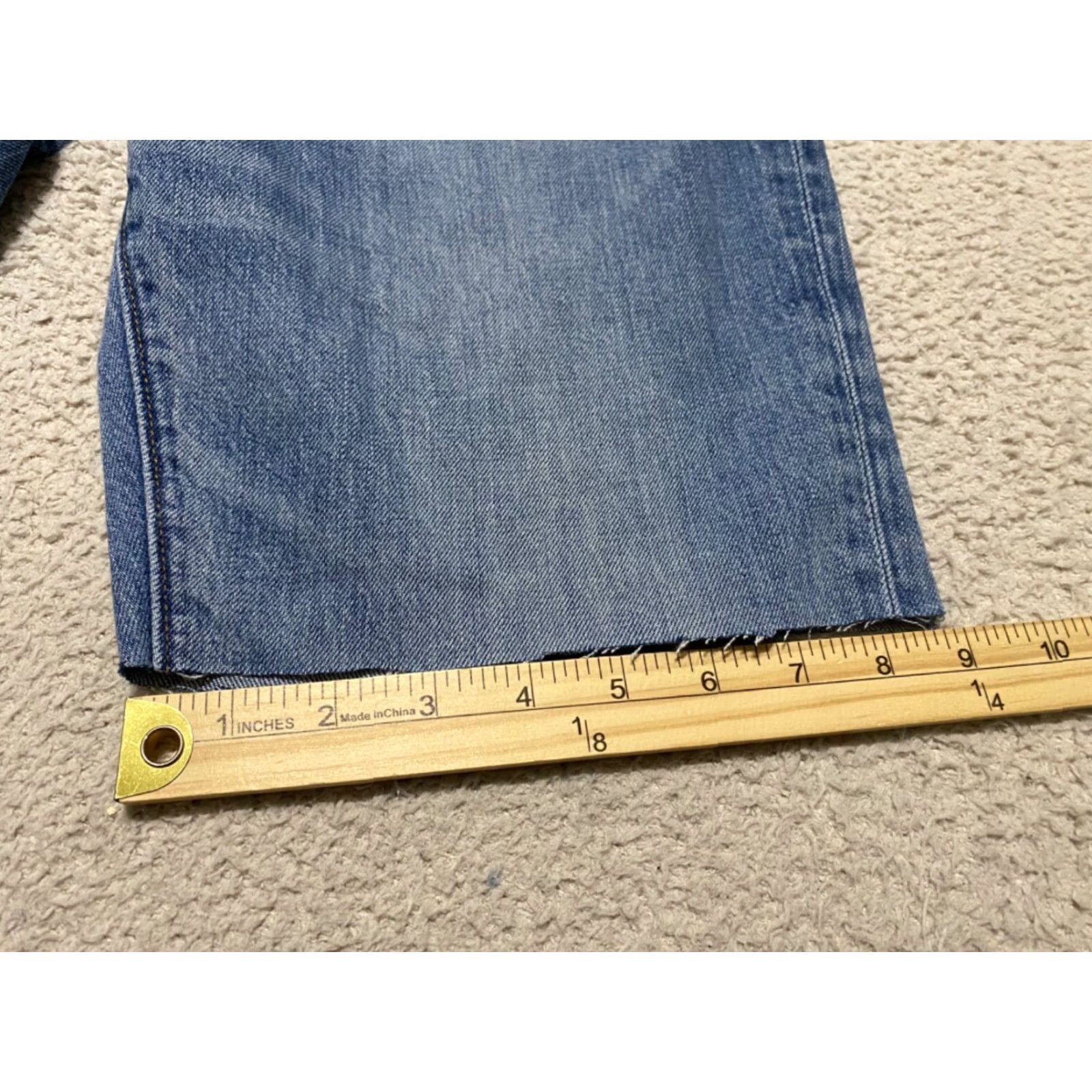 J.Crew J.CREW Jeans Shorts Bermuda Denim Blue Medium Wash Skater Y2K 33 Mens Casual Shorts Size US 33 - 2 Thumbnail