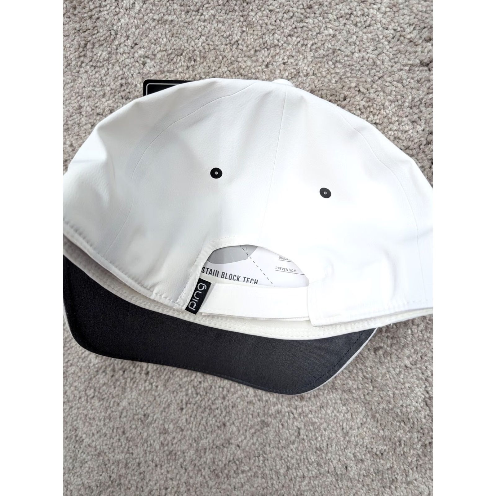 Vintage Ping Golf Hat Cap Mens White Adjustable Flexfit Delta Performance Size ONE SIZE - 6 Thumbnail