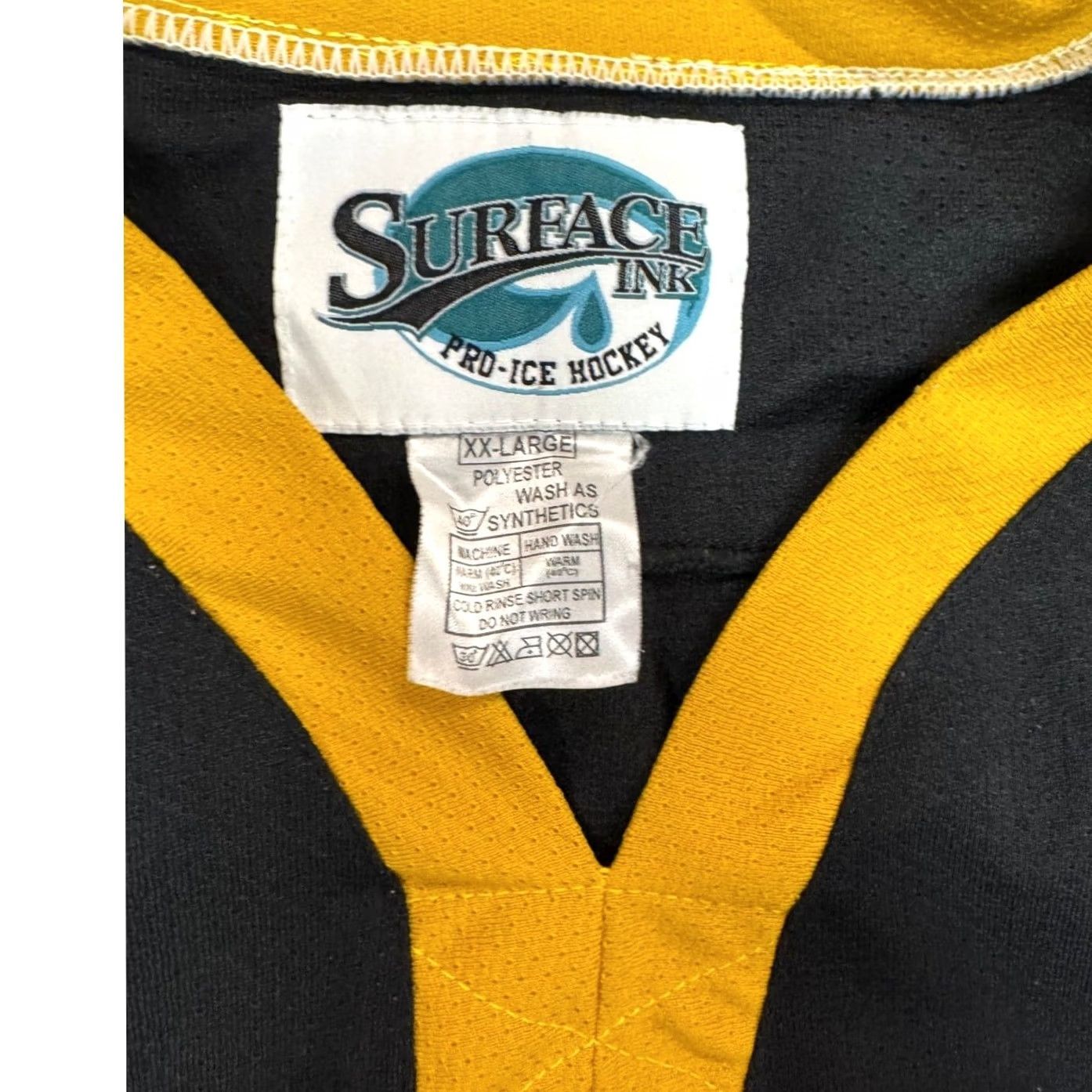 Vintage Surface Ink Whitley Bay Ice Hockey Club Junior Development Jersey Mens XXL Black Size US XXL / EU 58 / 5 - 4 Thumbnail