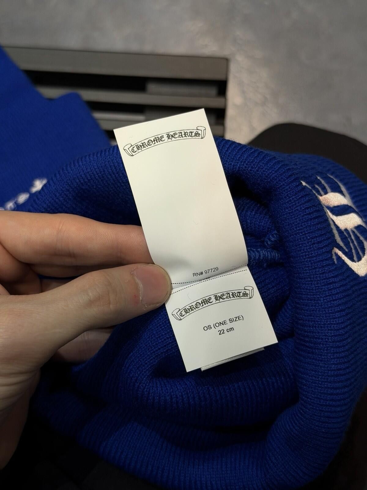 Chrome Hearts Chrome Hearts Blue White Beanie 100% Authentic (Brand NEW) Size ONE SIZE - 9 Thumbnail