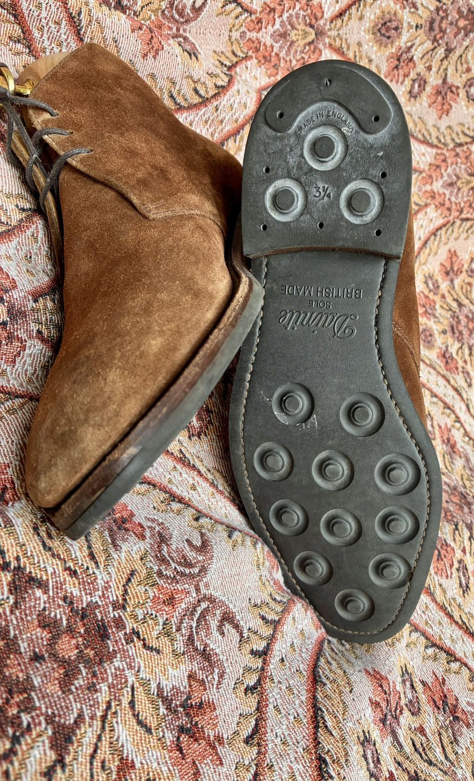 Other LUDWIG GORTZ MADE IN UK TOBBACCO SUEDE CHUKKA DESERT BOOTS Size US 8.5 / EU 41-42 - 10 Thumbnail