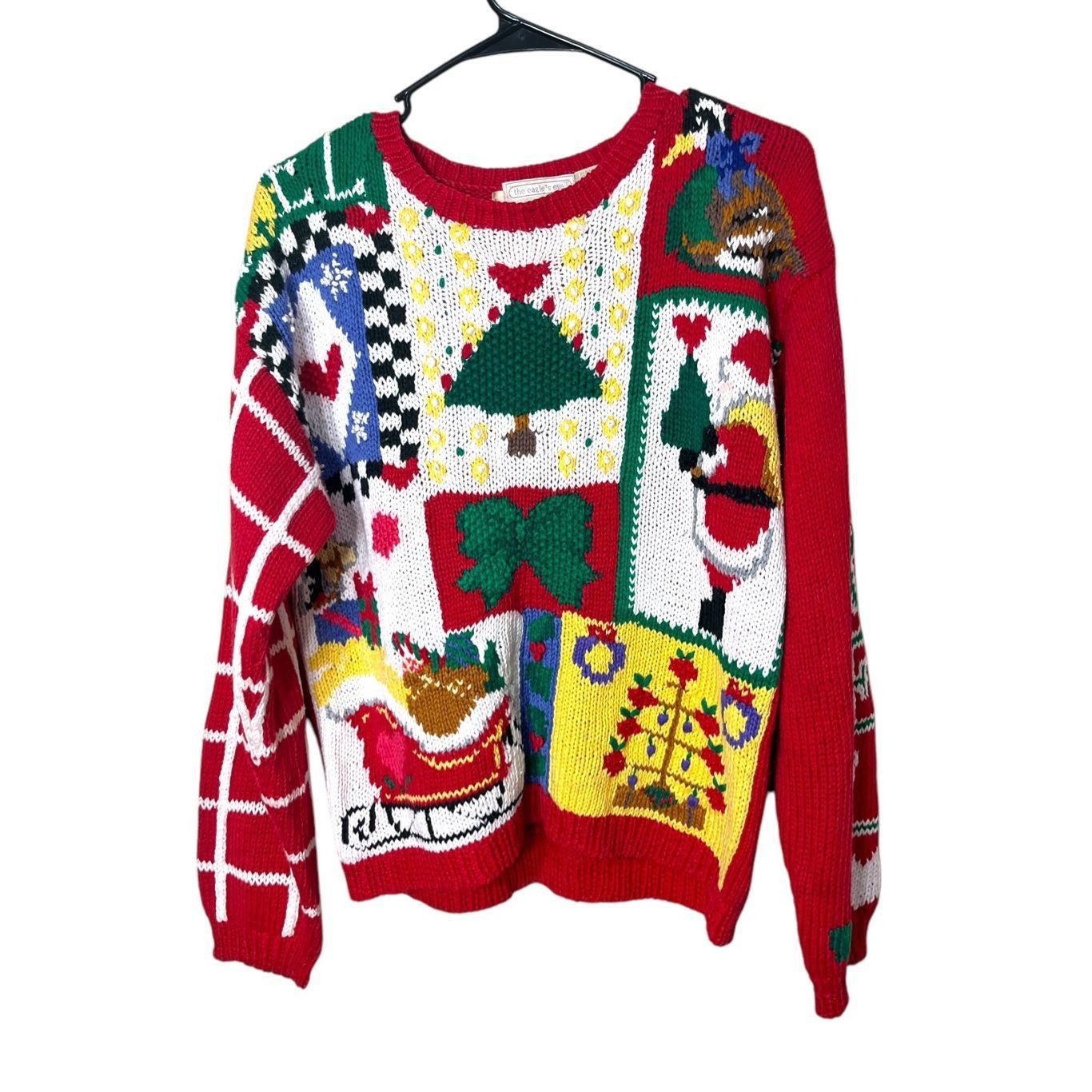 Other Vintage 90’s The Eagle’s Eye Christmas Pullover Noel Santa S Size L / US 10 / IT 46 - 1 Thumbnail